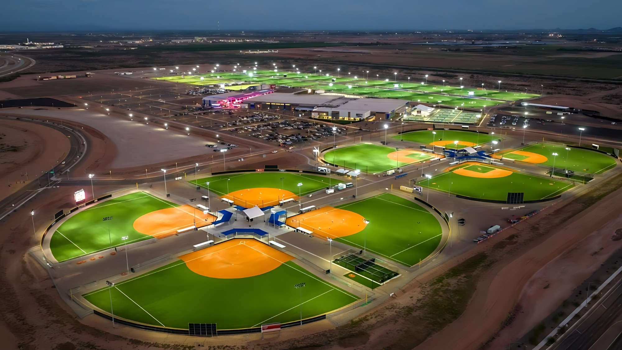 Arizona Athletic Grounds overhead view