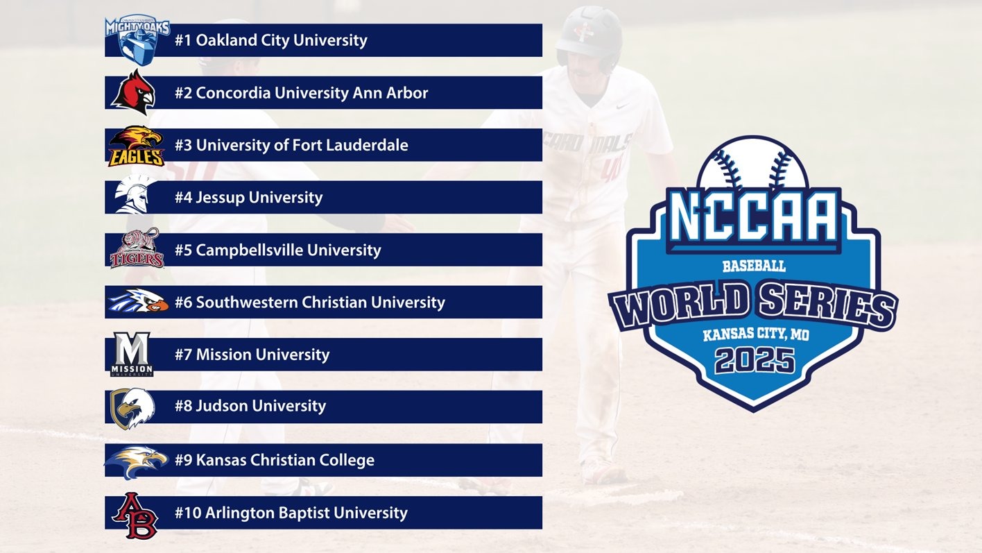 2025 NCCAA Baseball World Series Seeds