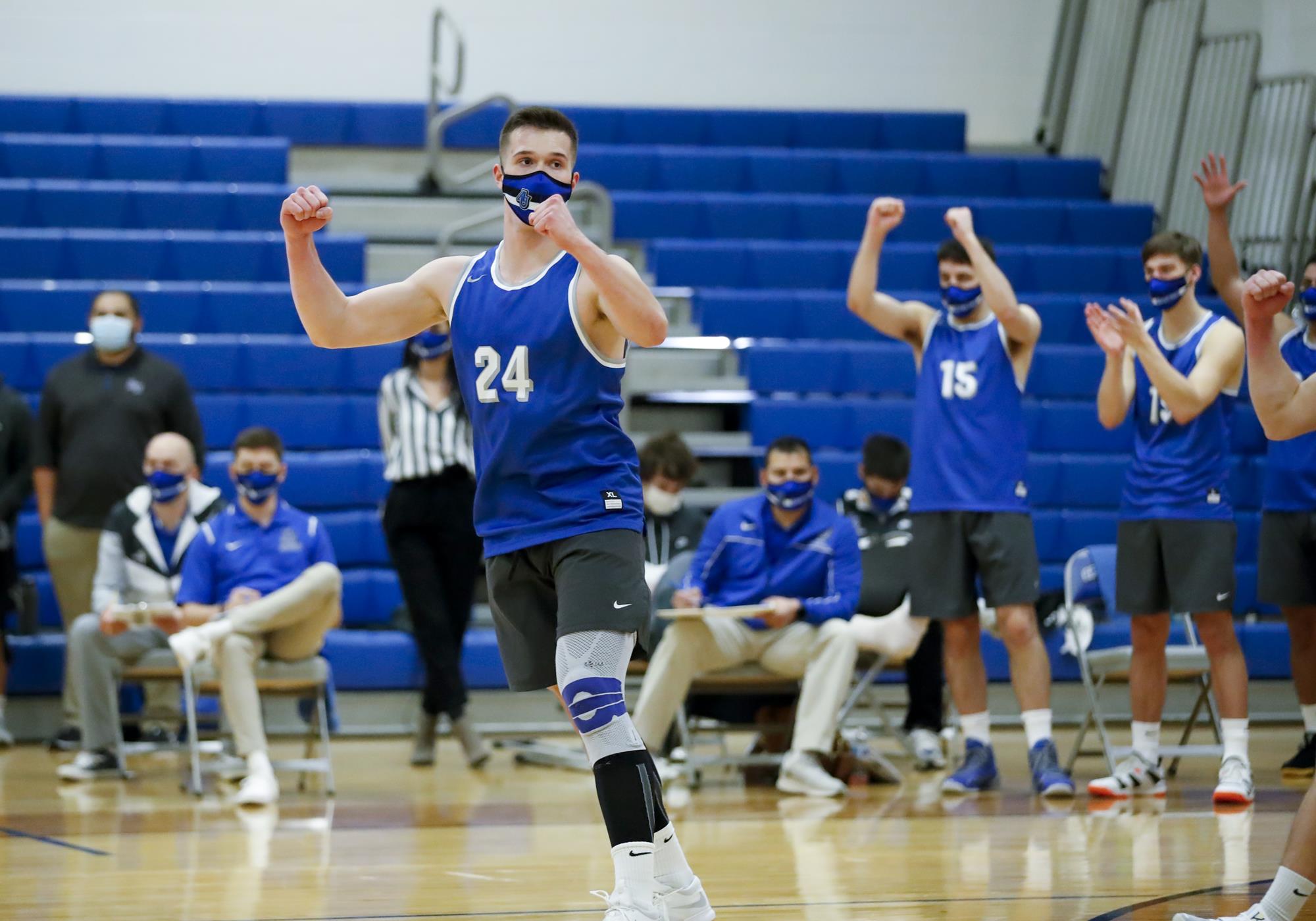 Spartans down the Falcons in five Aurora University Athletics