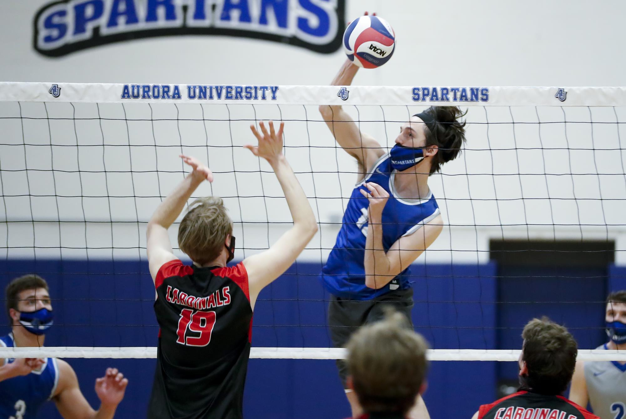 Spartans dominate Eagles early and win 30 Aurora University Athletics