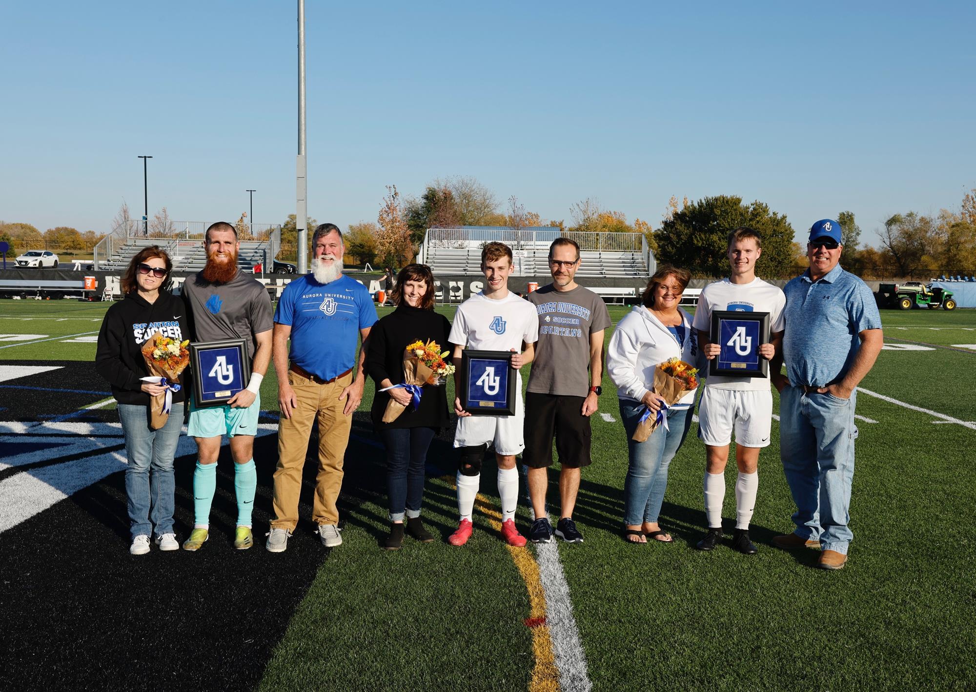 Spartan men celebrate senior day with victory over Raiders Aurora