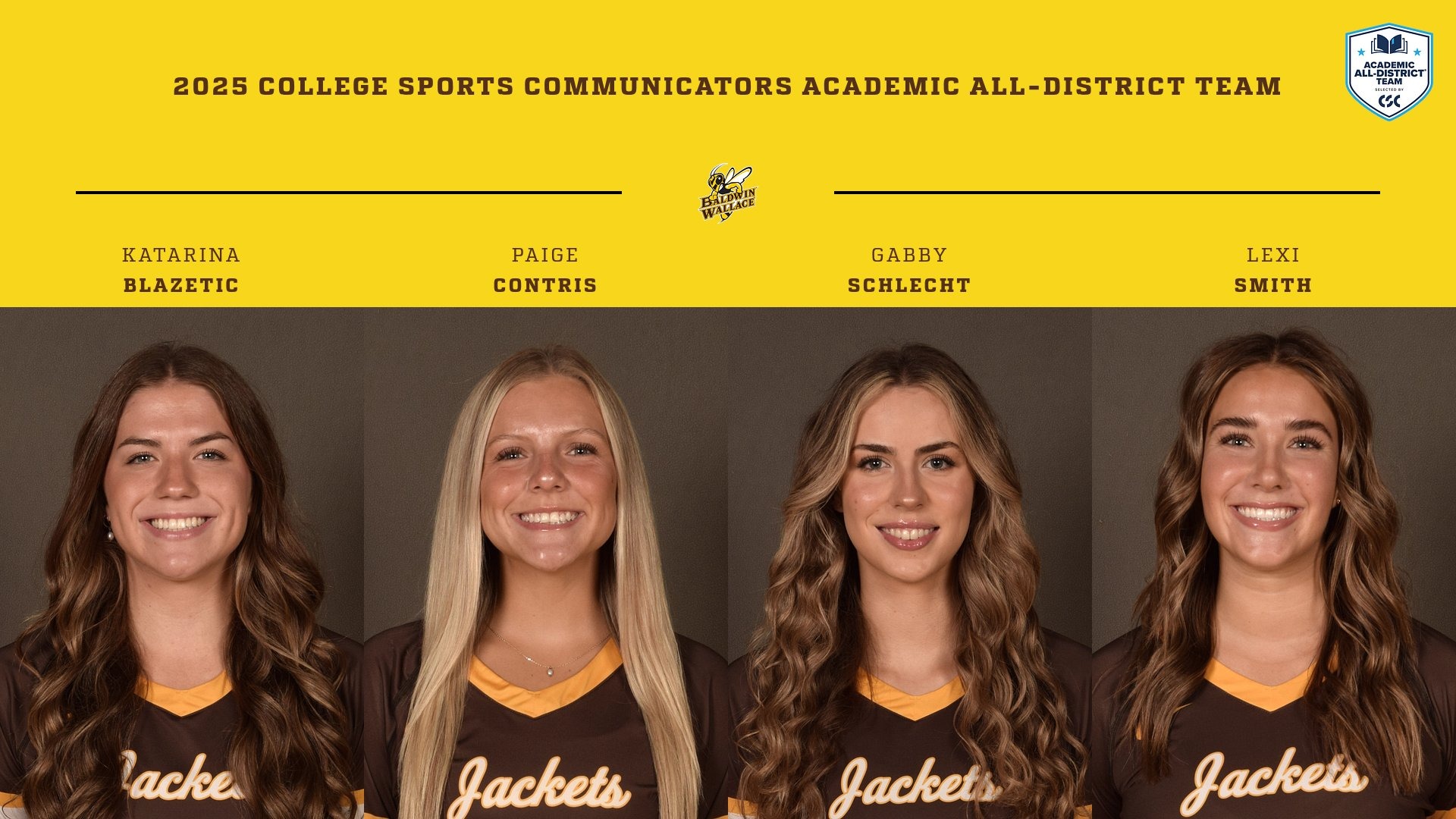 2025 WVB CSC Academic All-District Team