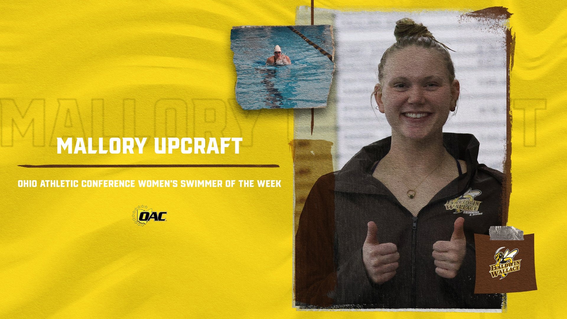 OAC Women's Swimmer of the Week - January 12
