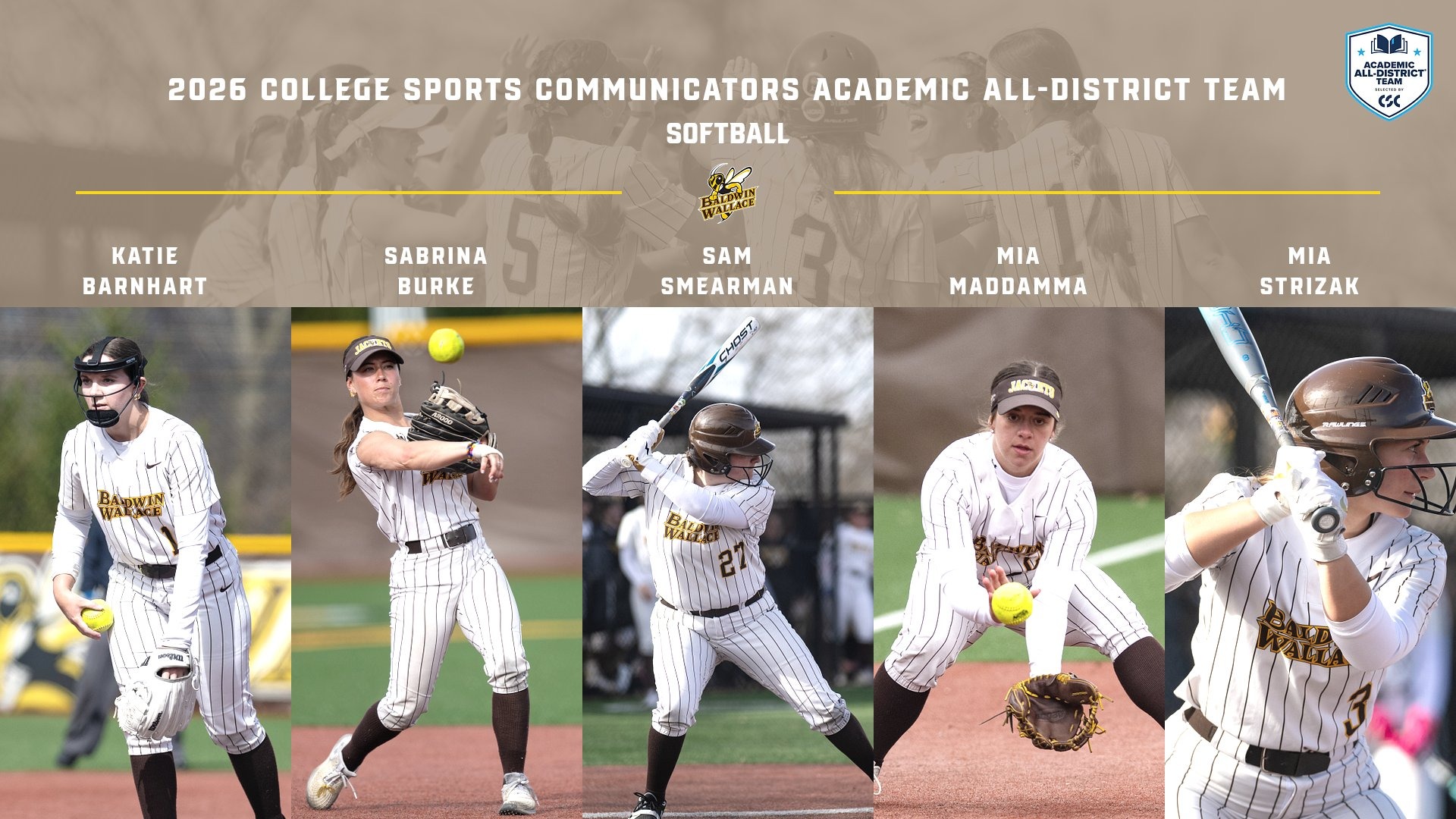 2026 CSC Softball Academic All-District Story
