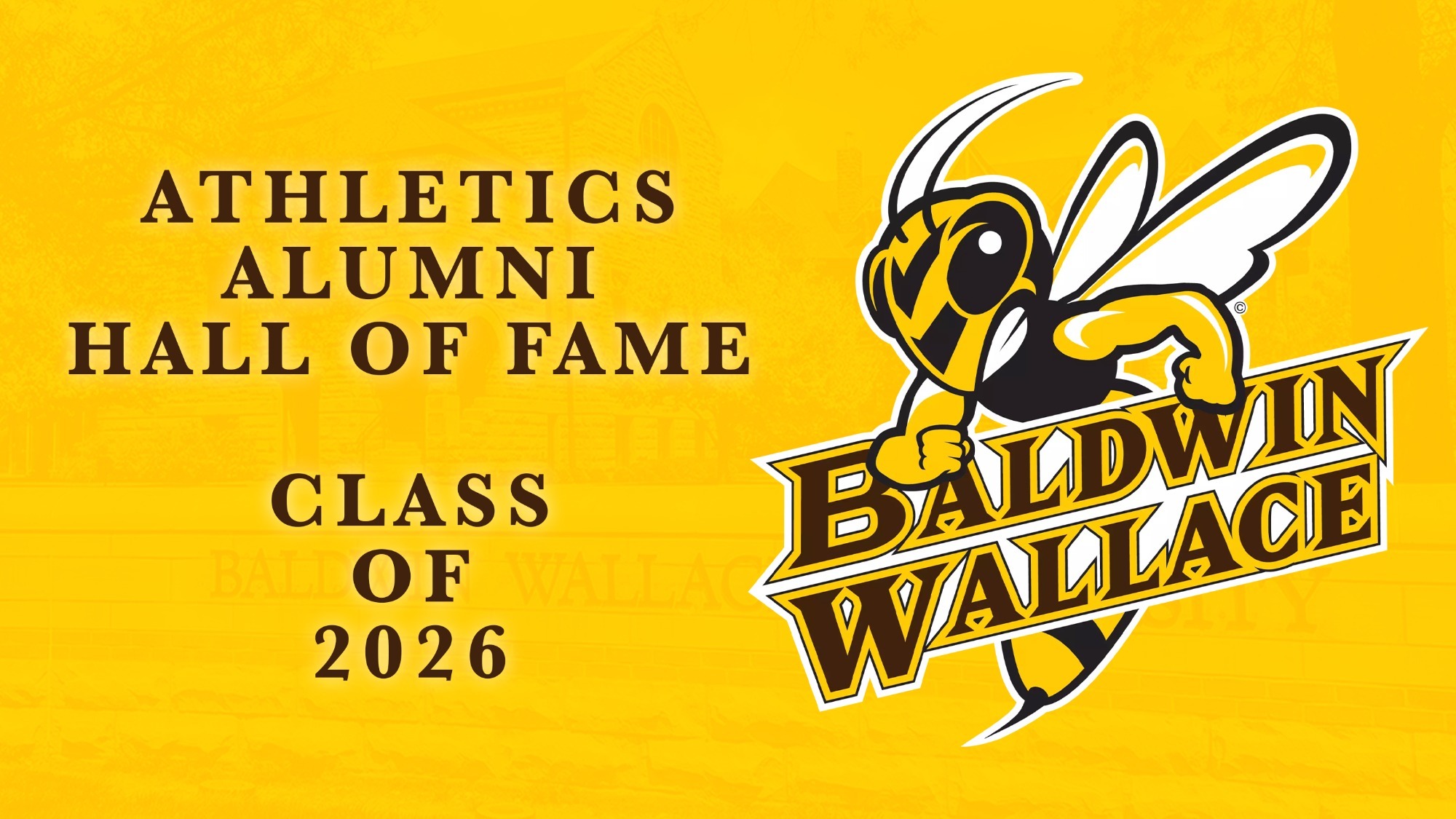 Athletics Alumni Hall of FAme - Class of 2026 Story Graphic