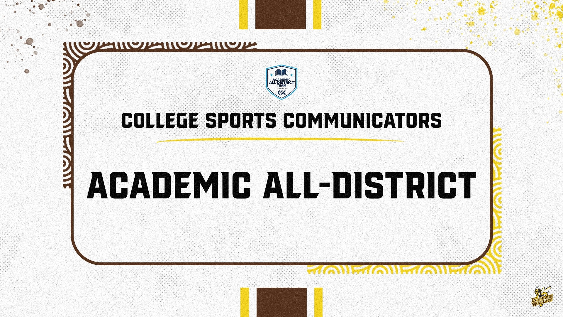 2025-26 CSC Academic All-District Graphic