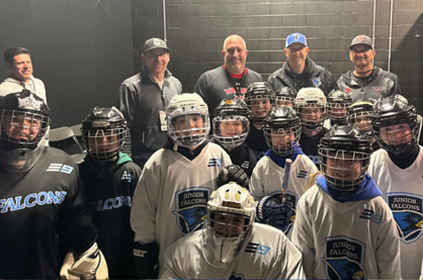 Jr Falcons Take to the Ice