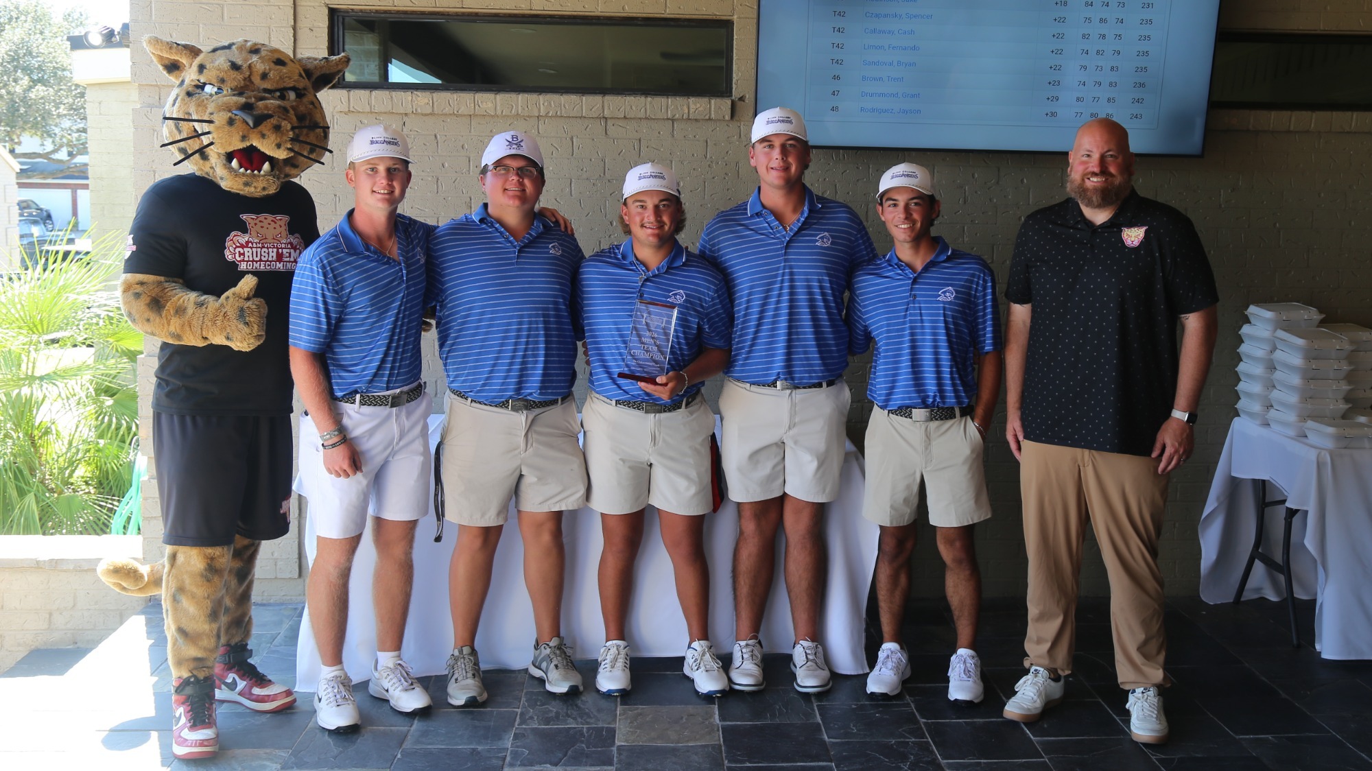 Blinn Men's Golf Texas A&M Victoria Fall Classic Victory
