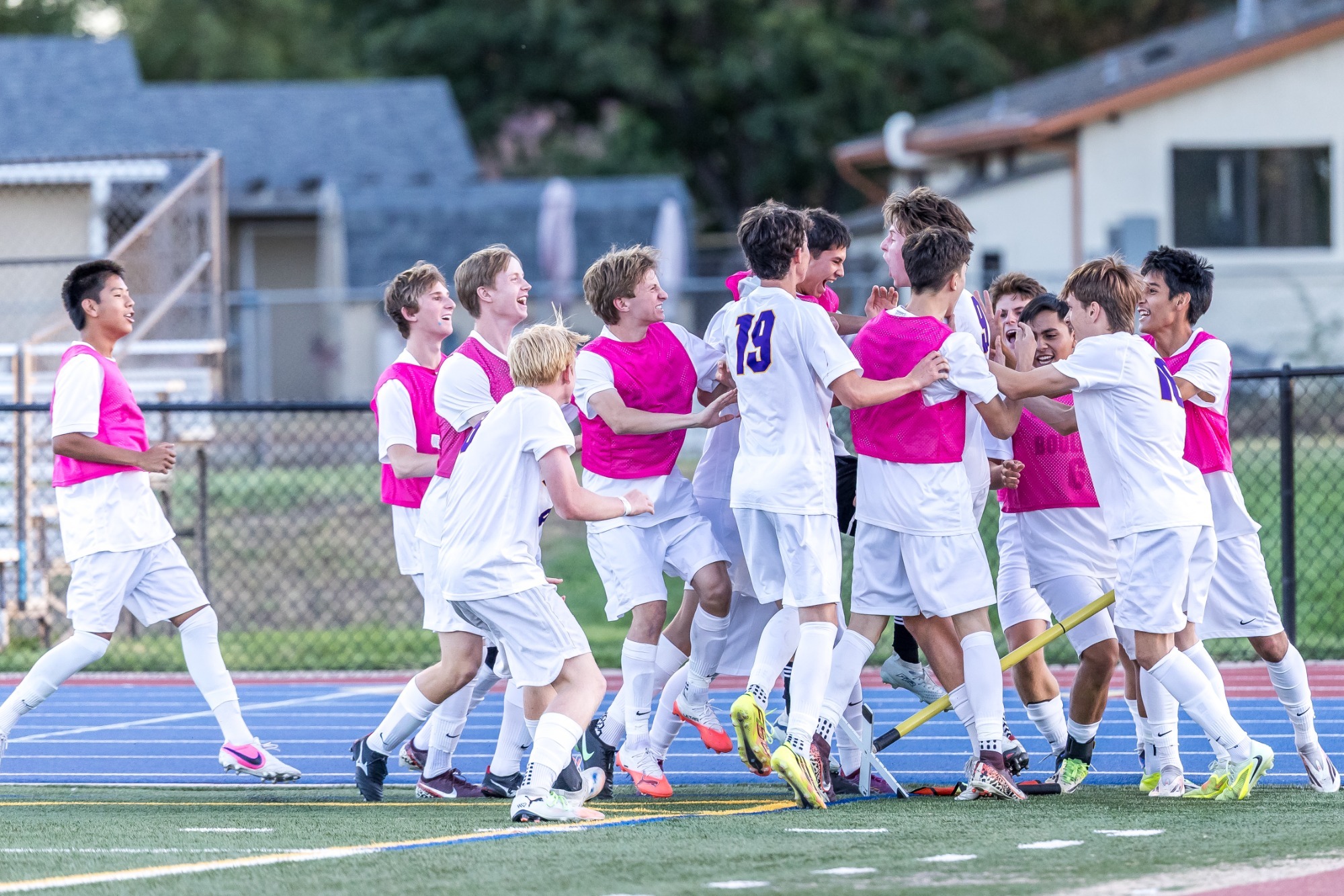 Boulder High School Boy's Soccer's Misio Usher Converts PK 