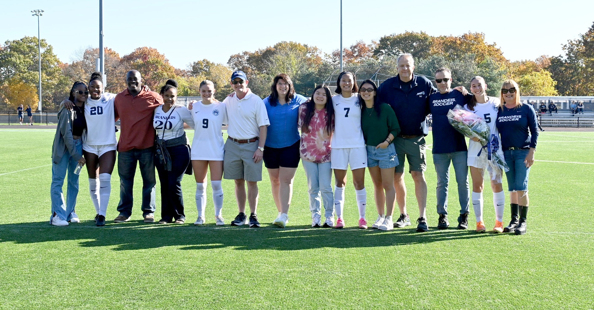 Women's soccer celebrates Senior Day Brandeis University