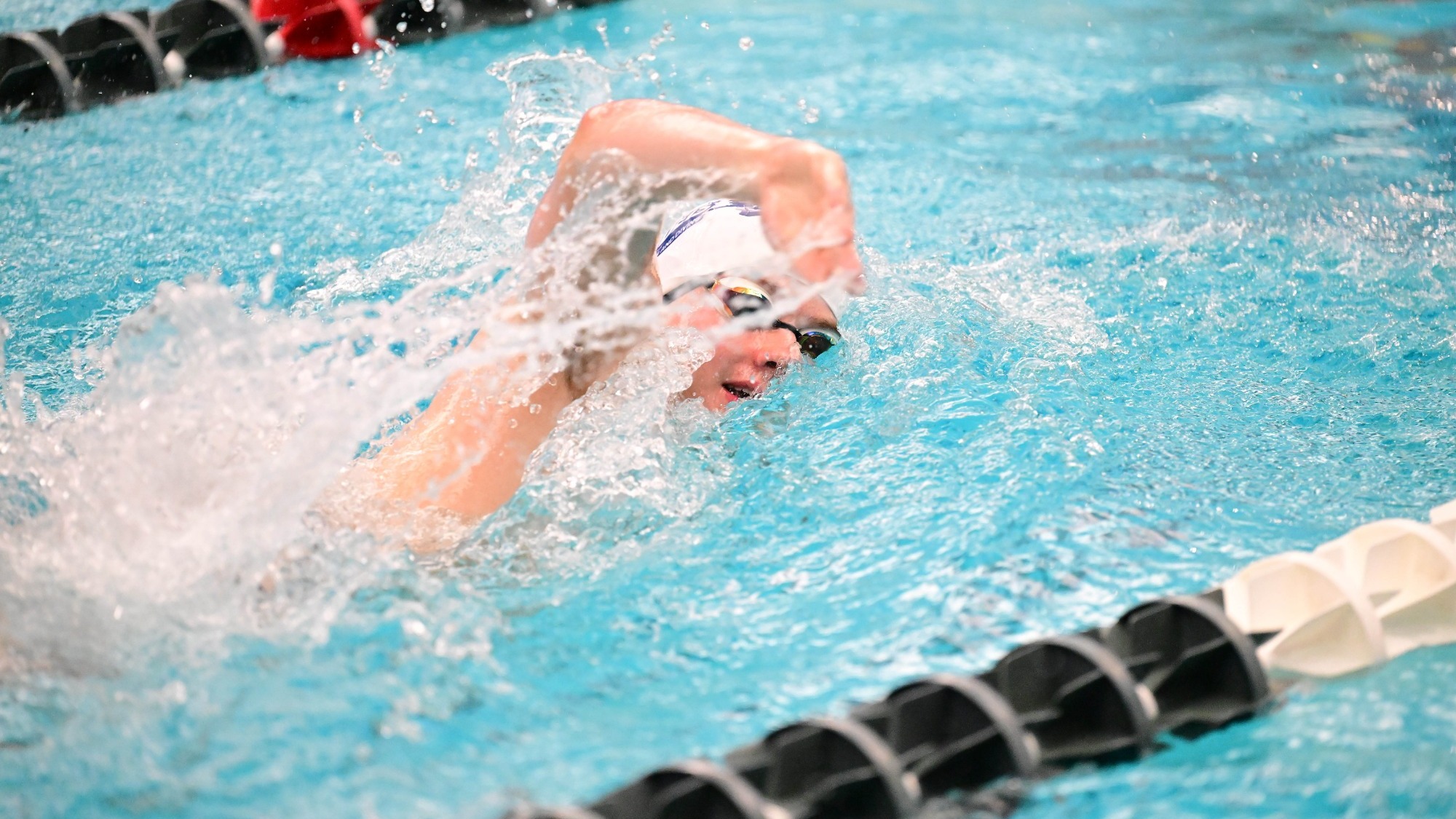 Sam Bundy swimming freestyle