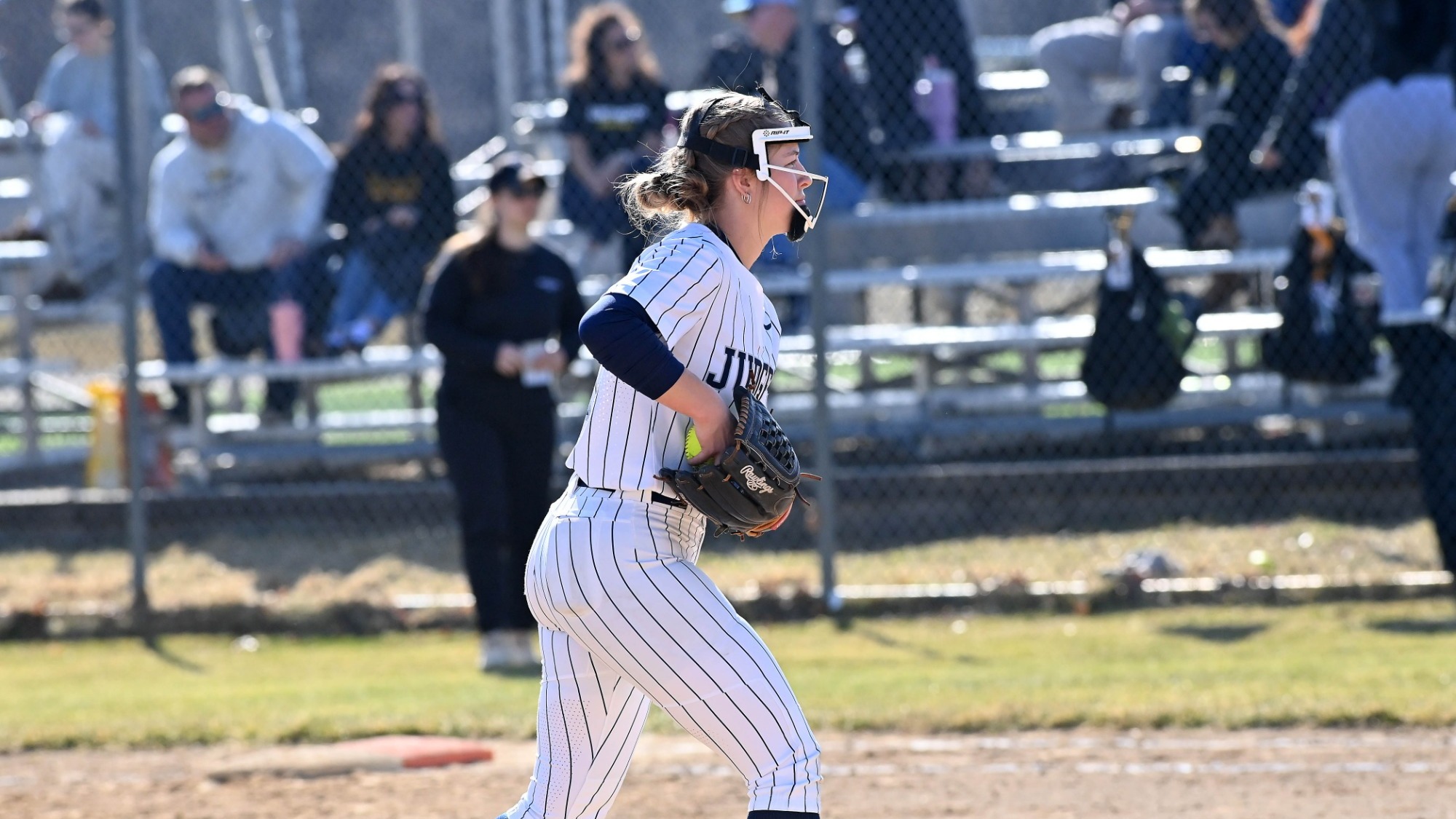 Kathryn Vermeulen gets ready to throw a pitch