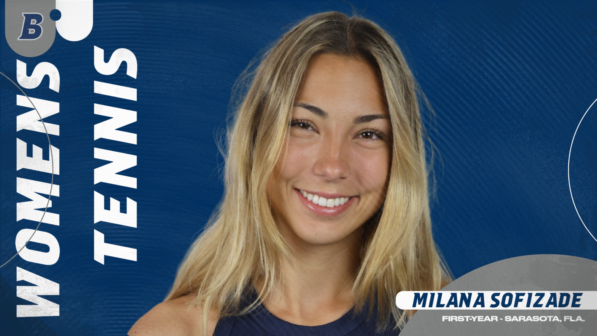 TEXT: Brandeis Women's Tennis - Milana Sofizade - First-year - Sarasota, Fla.