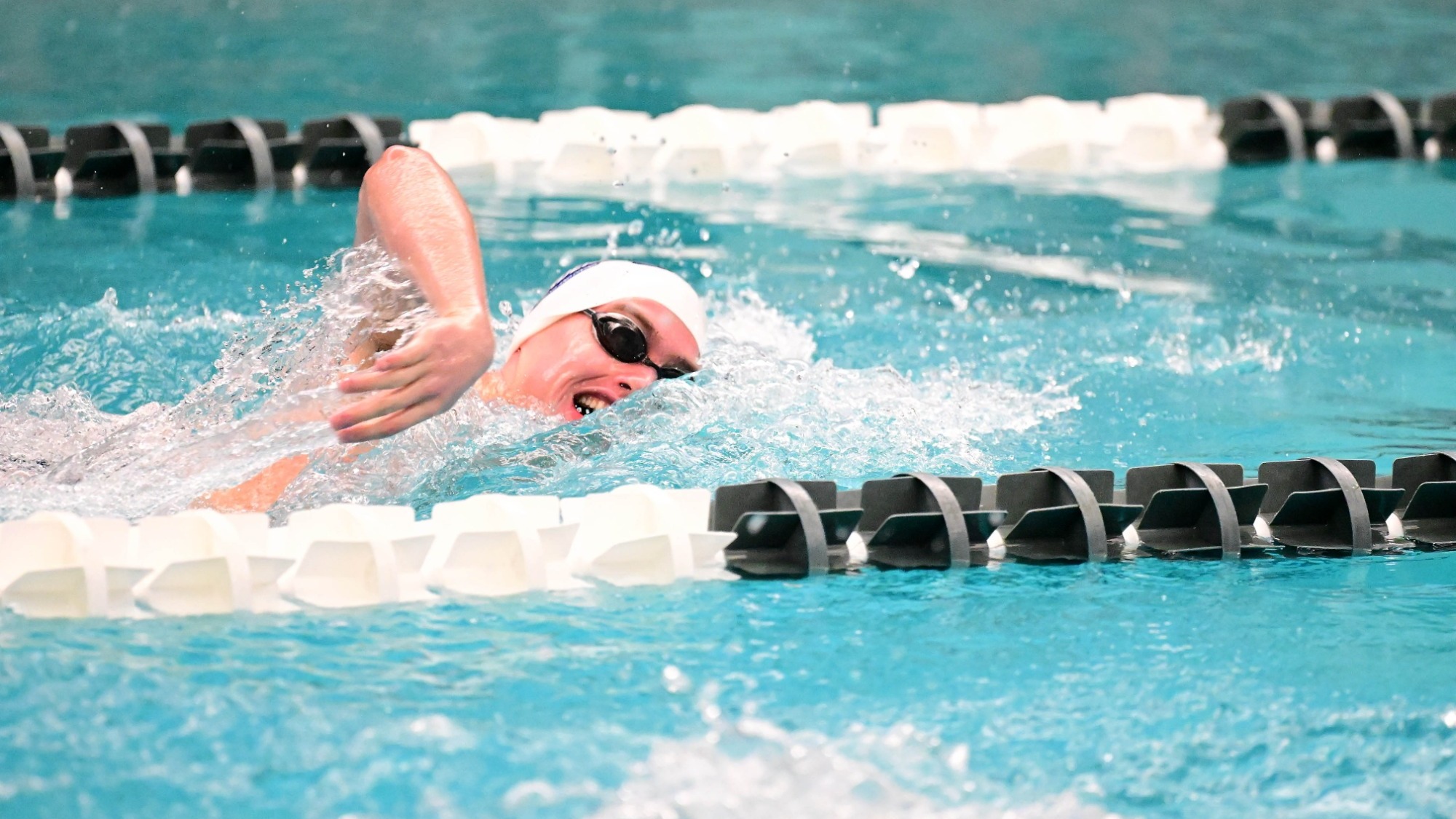 Luke Abrahamson swimming freestyle