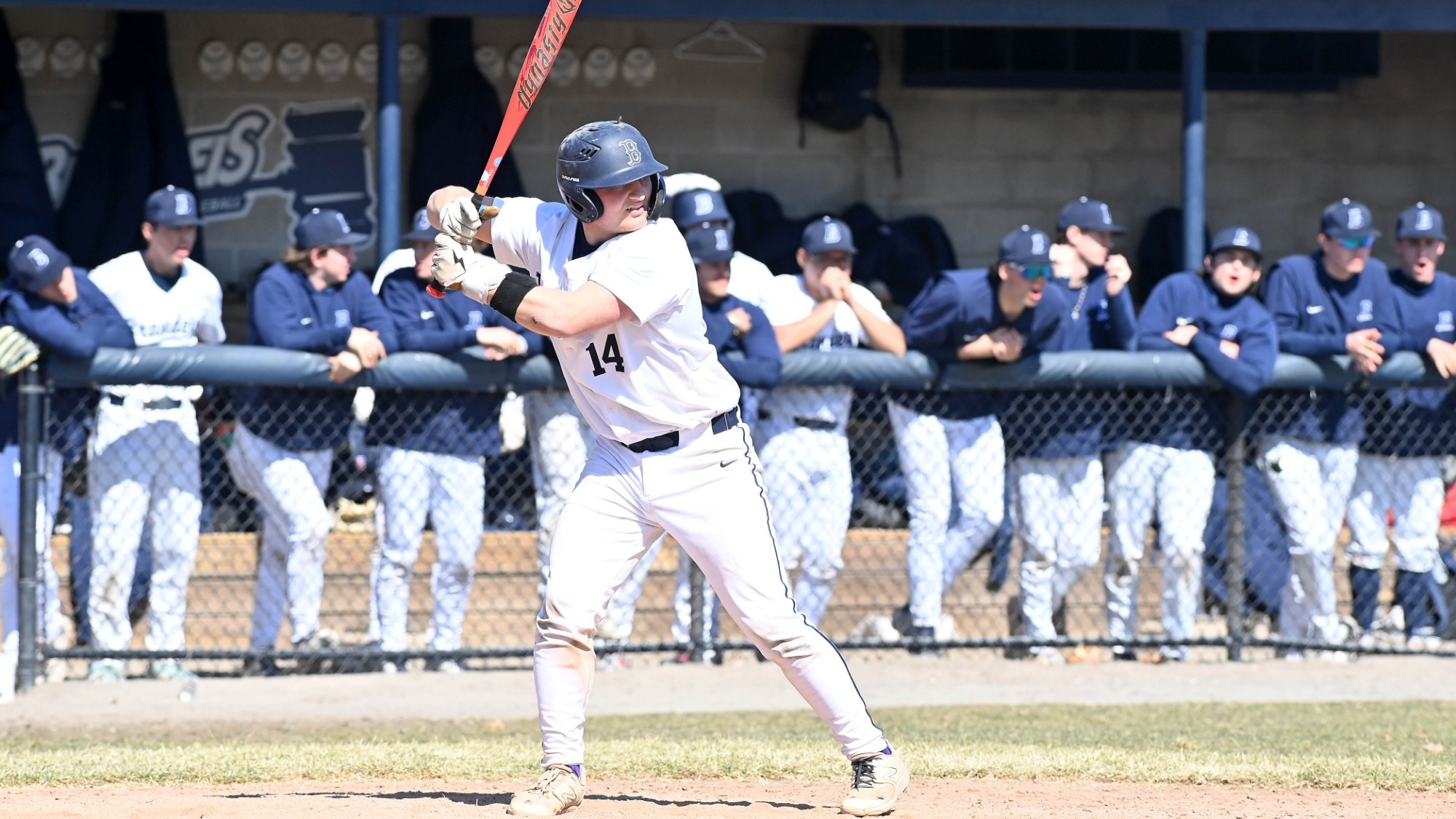 Keith Lee stands in the batter's box during a baseball game