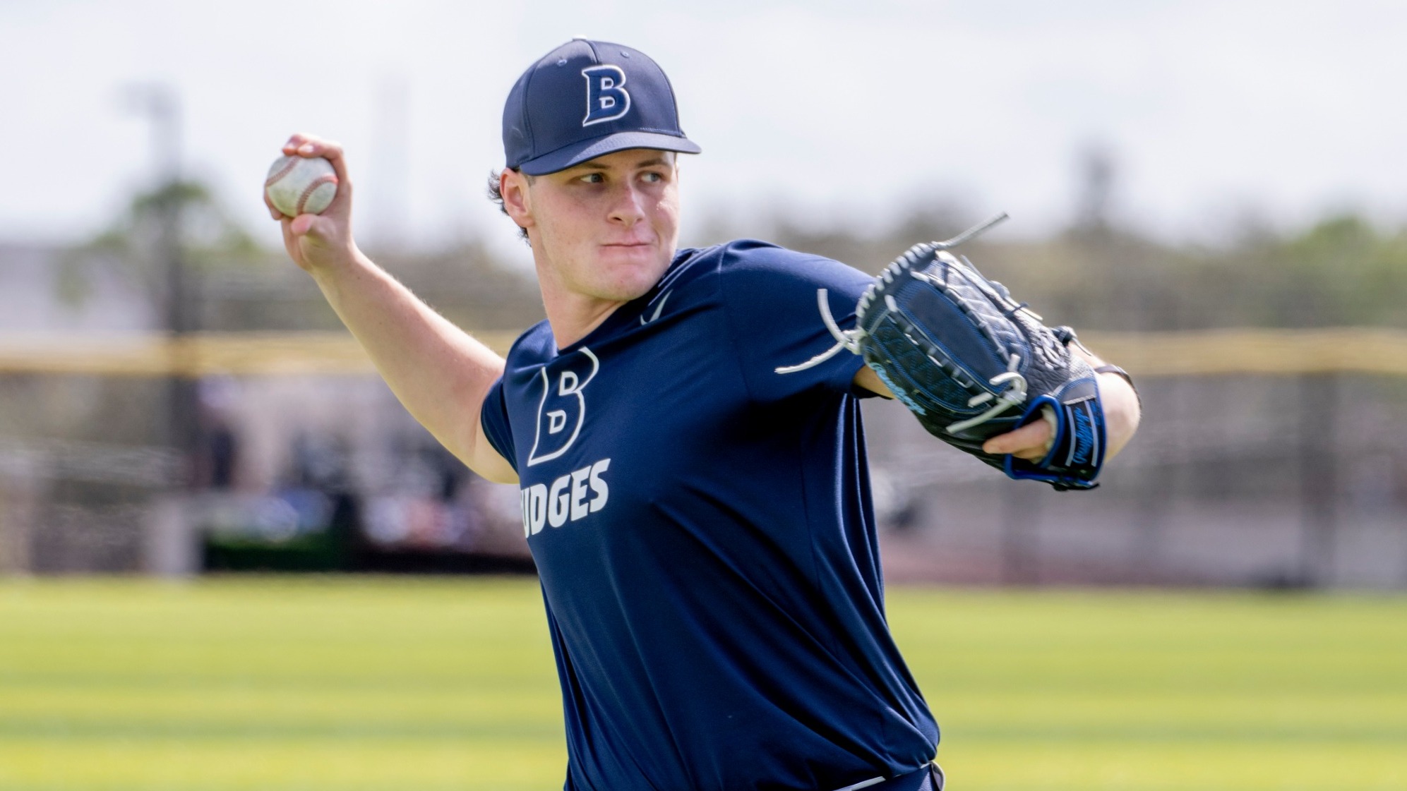 Brady Ross gets ready to throw a pitch