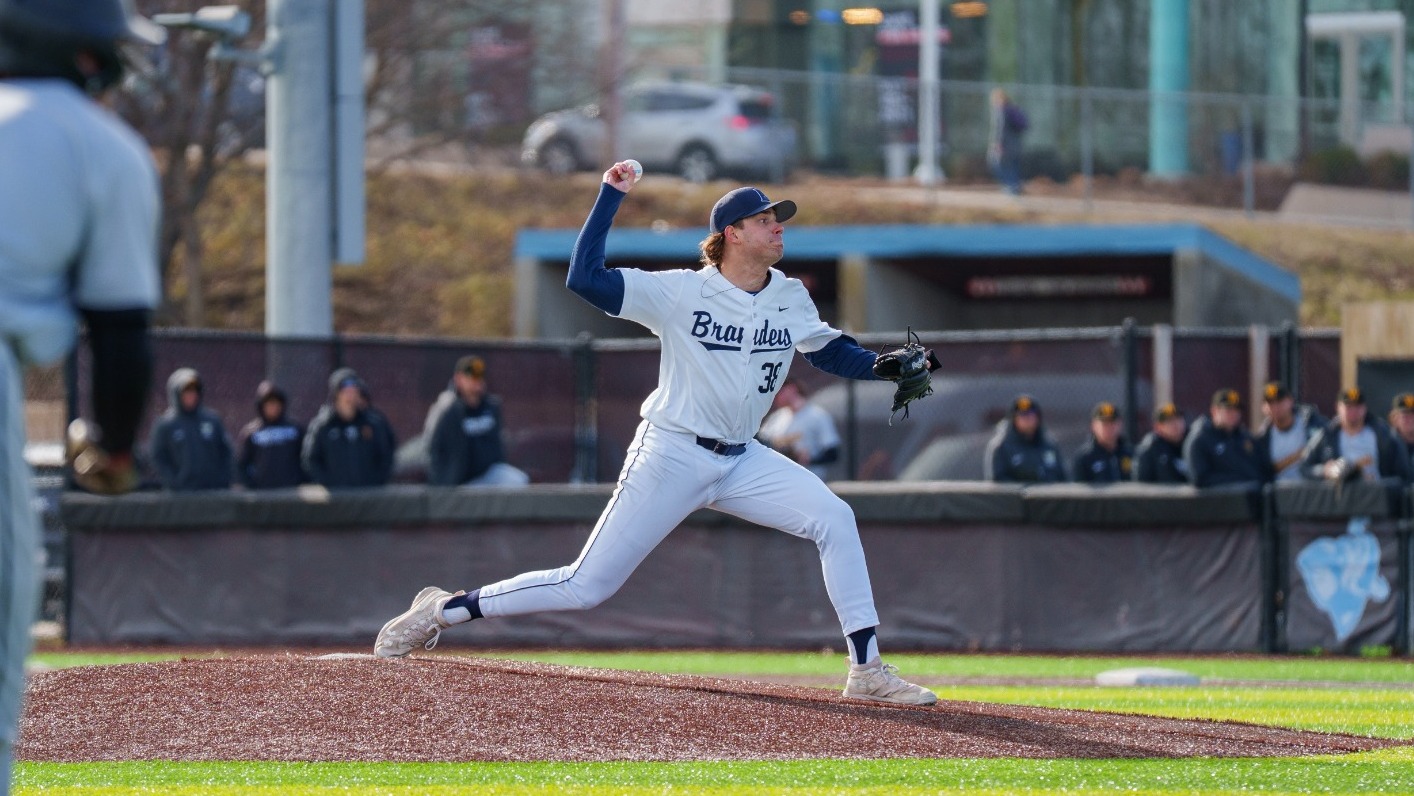 Jacob Maurer throwing a pitch during a baseball game
