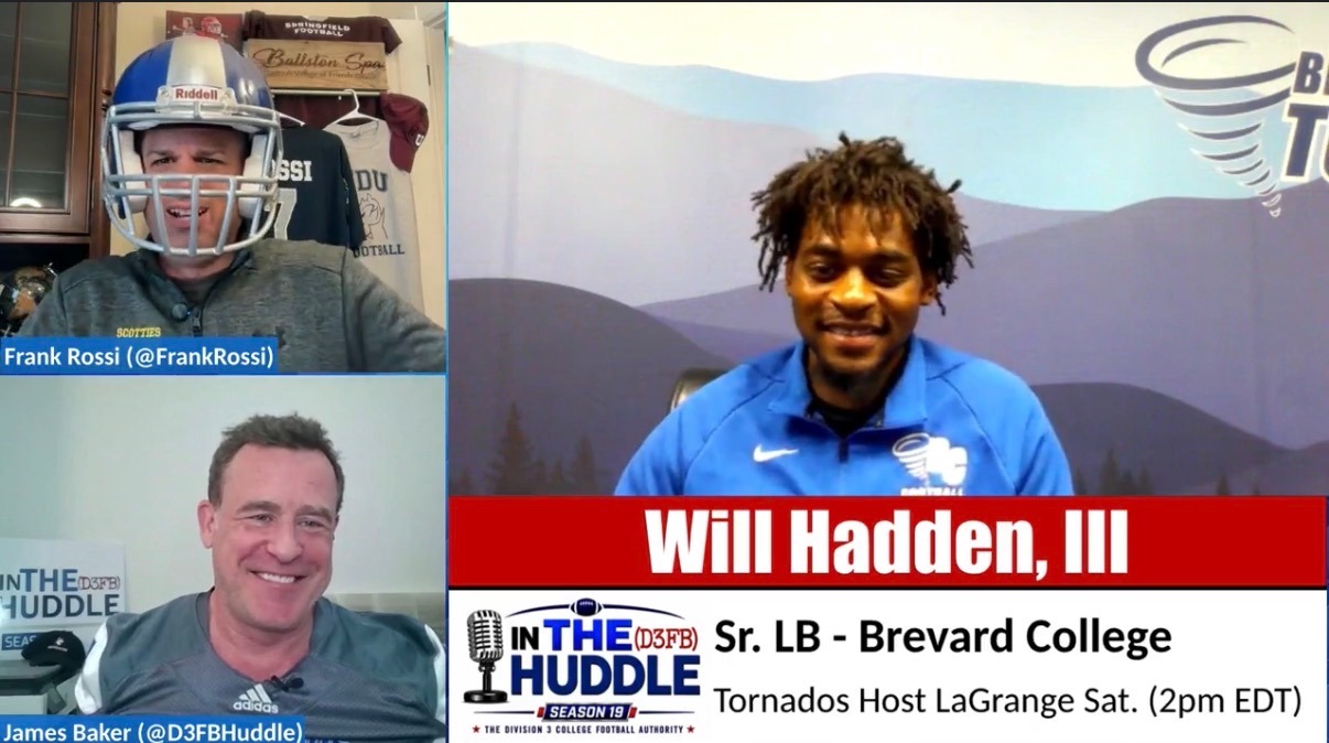 Will Hadden III In the D3FB Huddle Appearance