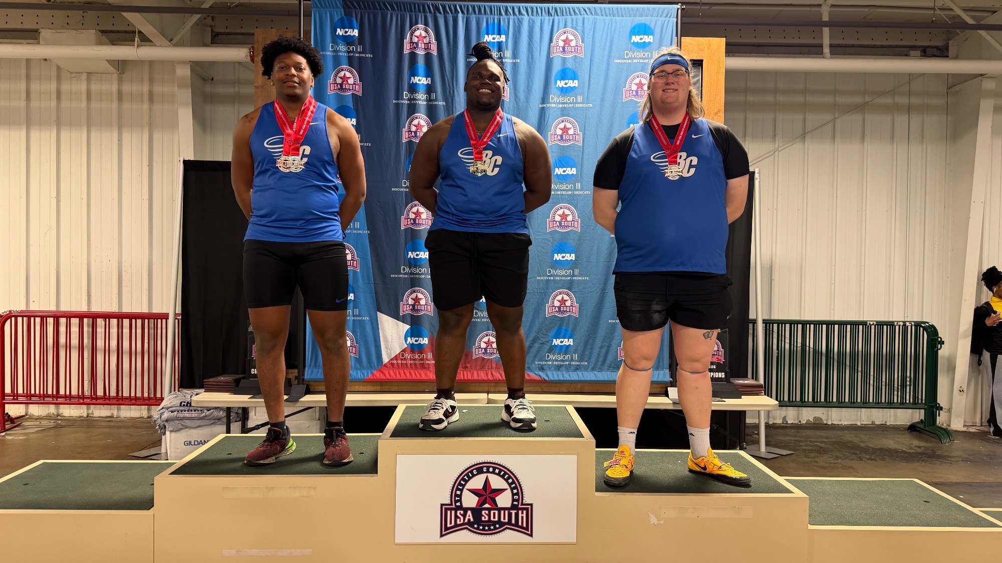 Men’s weight podium