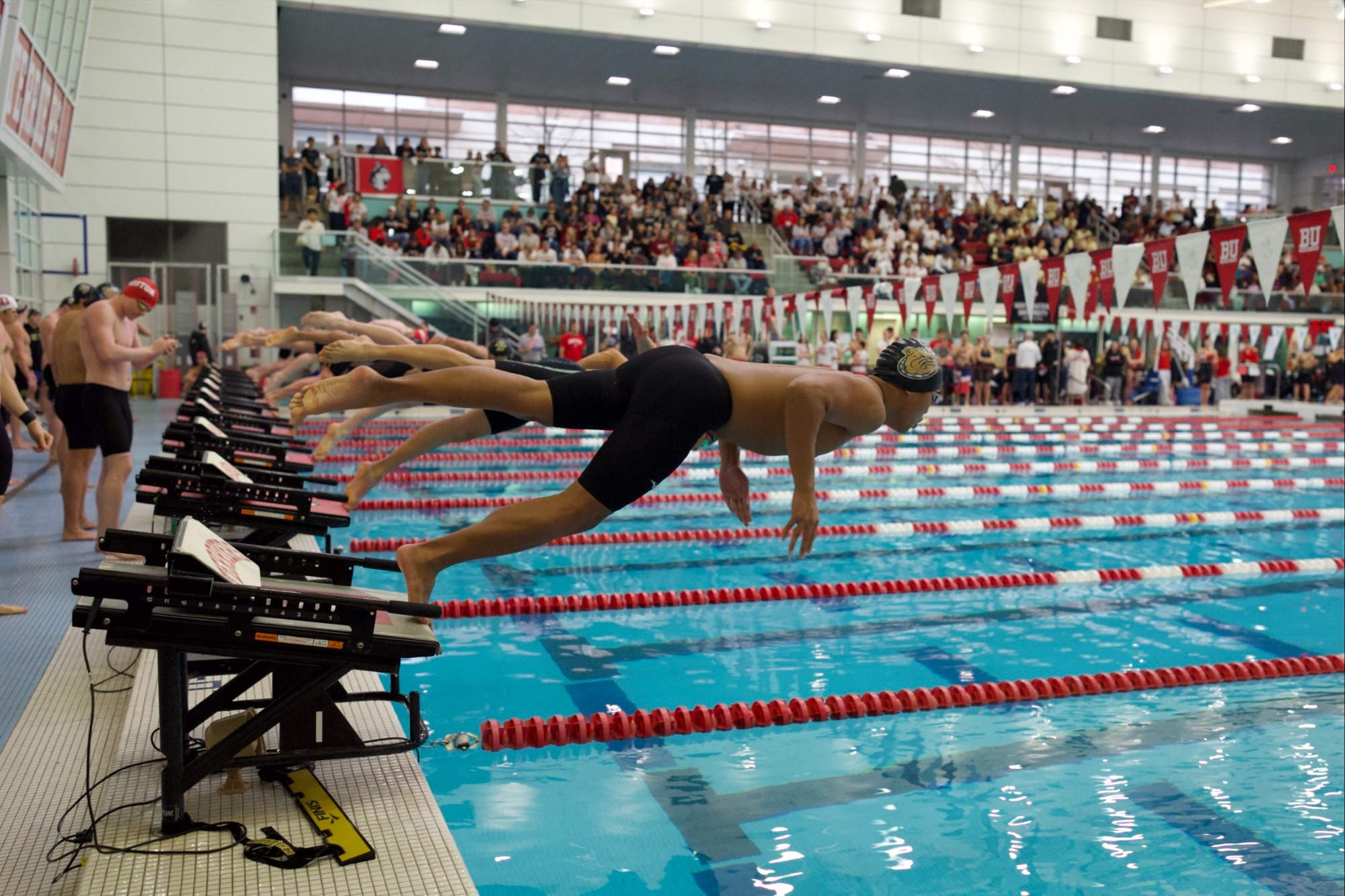 mens swim and dive at BU