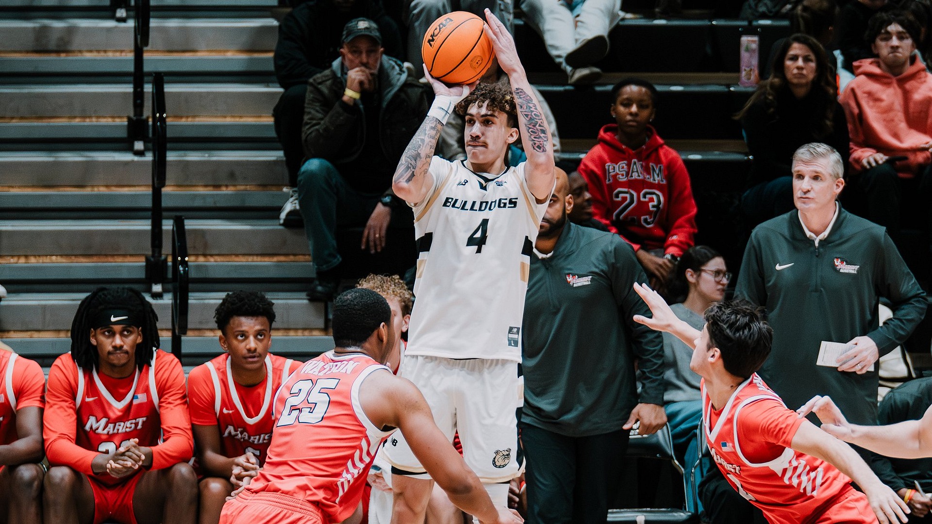 Quincy Allen Rises up for a shot against Marist