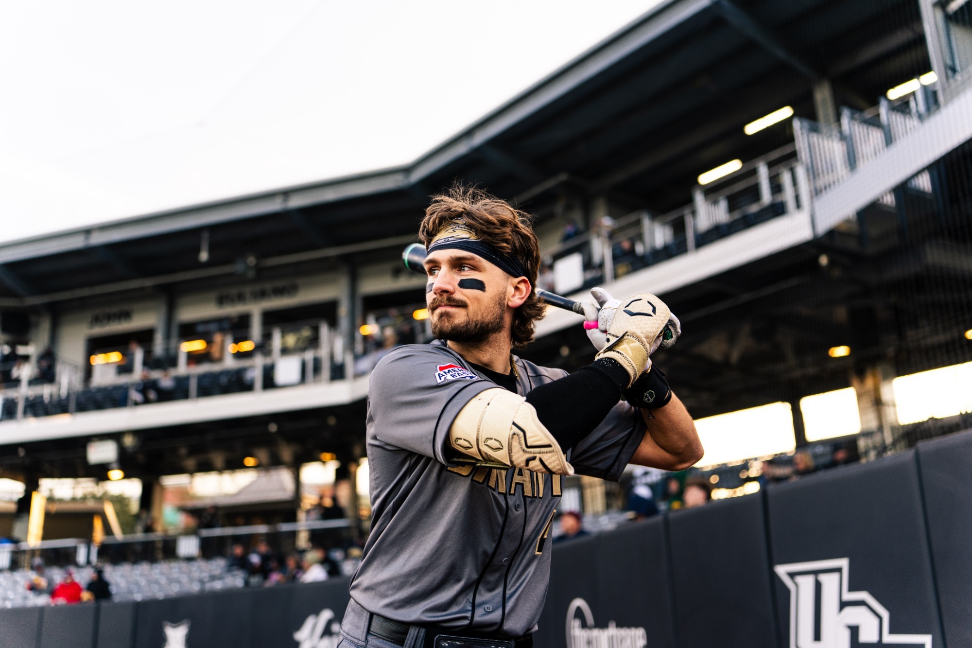 Zac Zyons Waits in the on deck circle at UCF