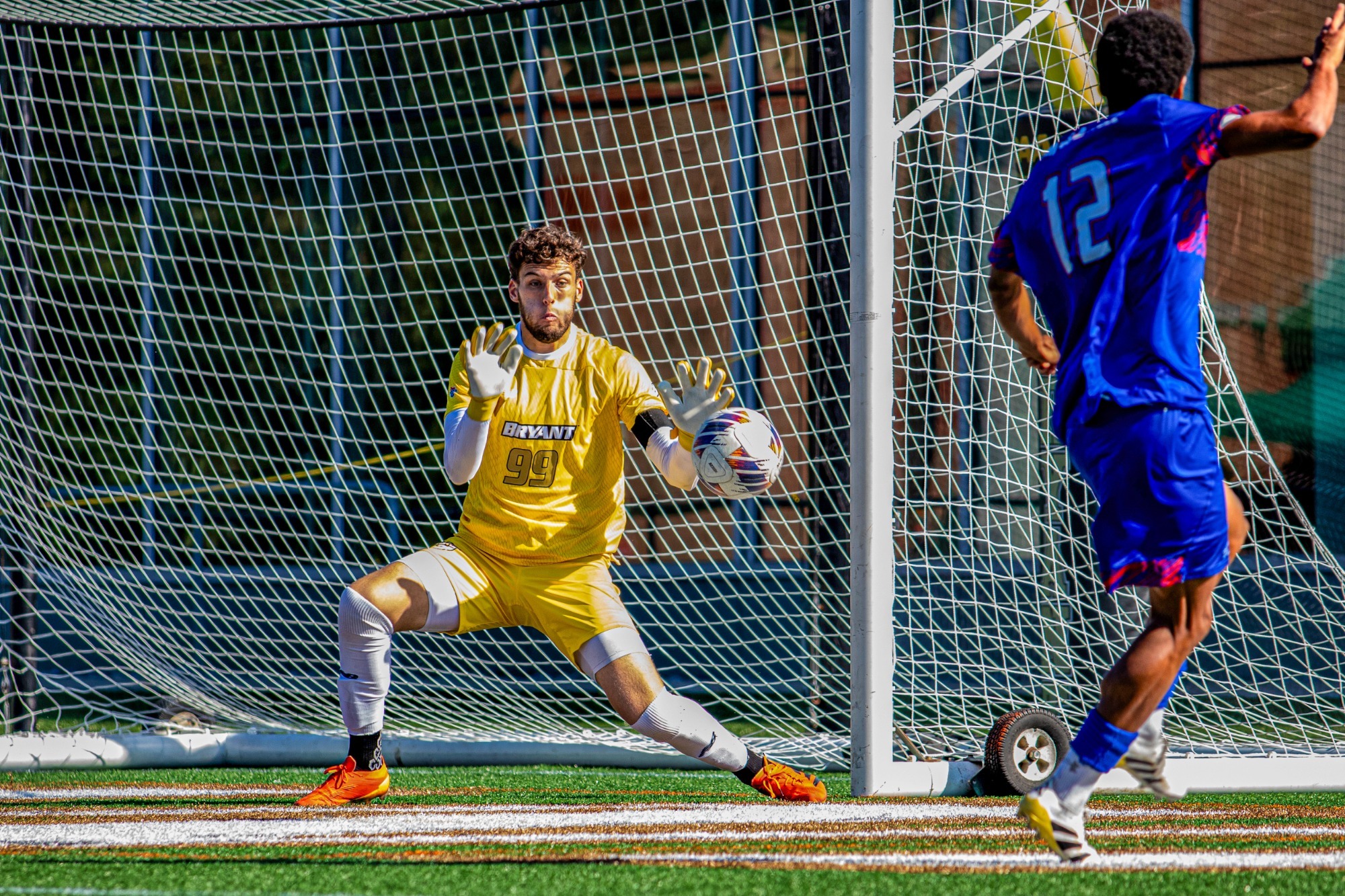 Enzo Carvalho makes two critical saves against UML