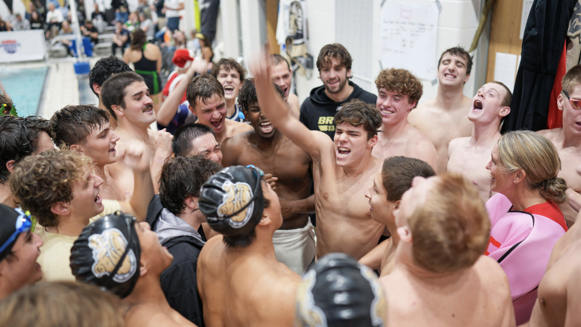 Men Swim Group Huddle 2026
