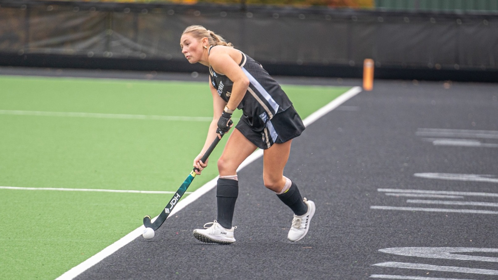 Ellie Picard carries the ball vs Maine