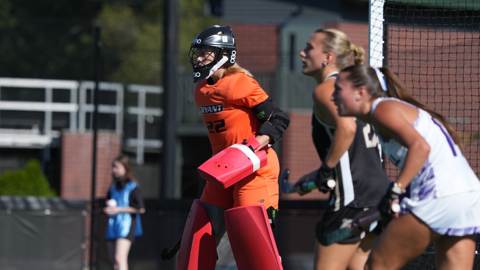 maud van lierop in goal during a game