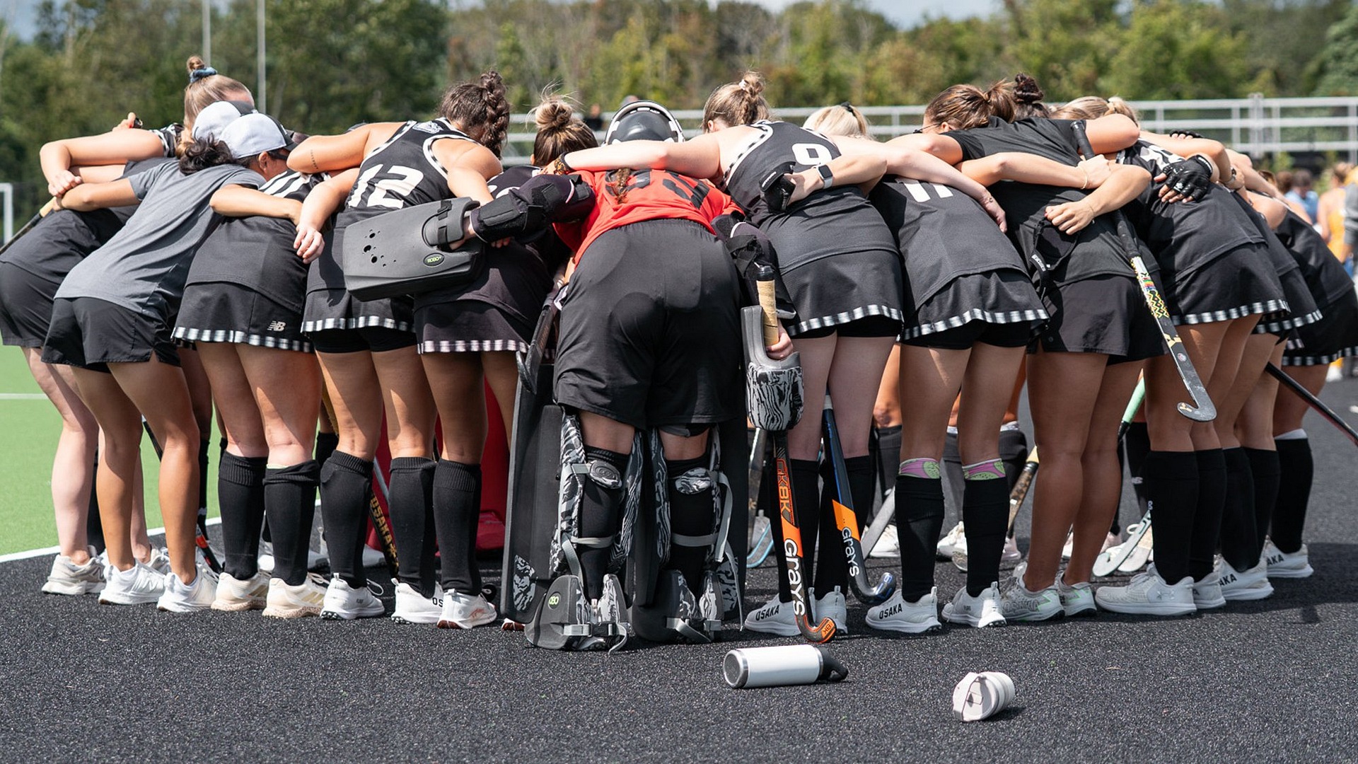 Field Hockey Team Huddles Up Pregame