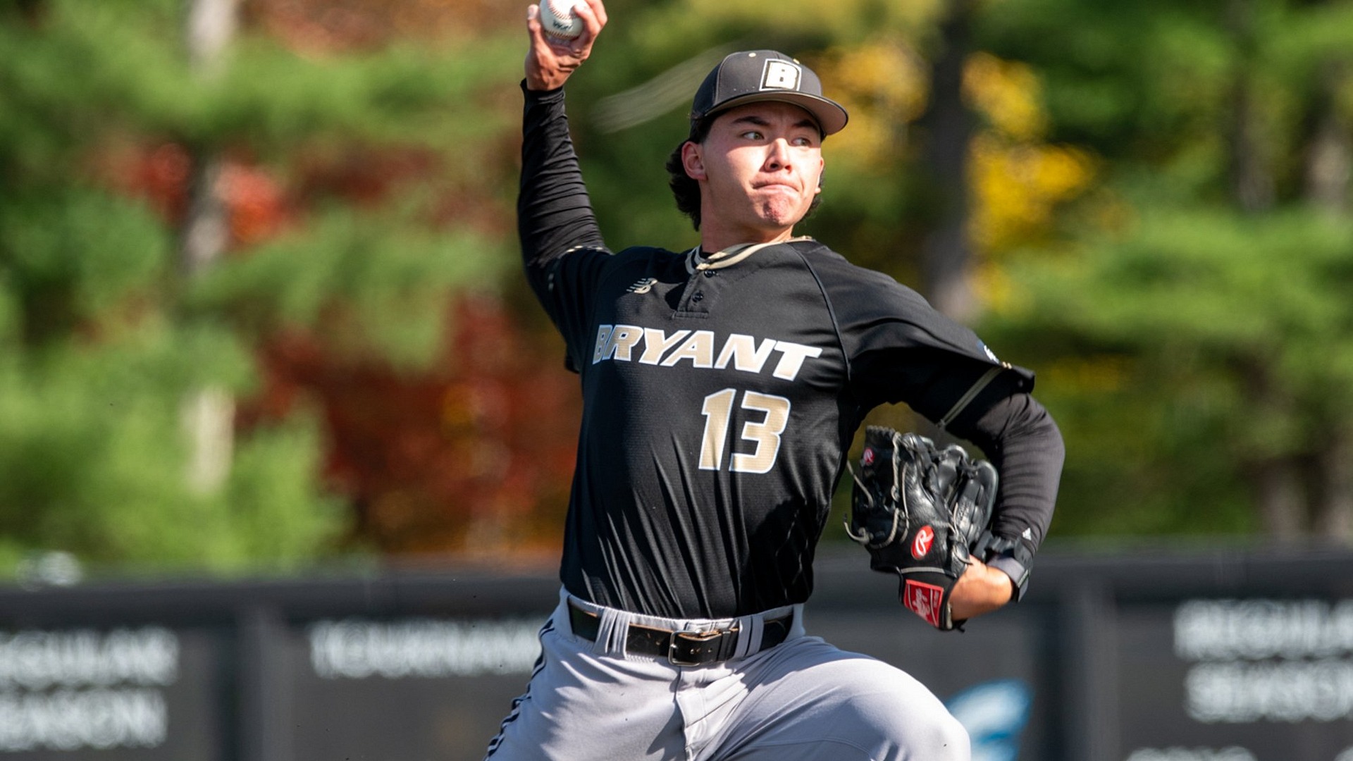 Kaden Hilburger Delivers a Pitch During Fall Practice