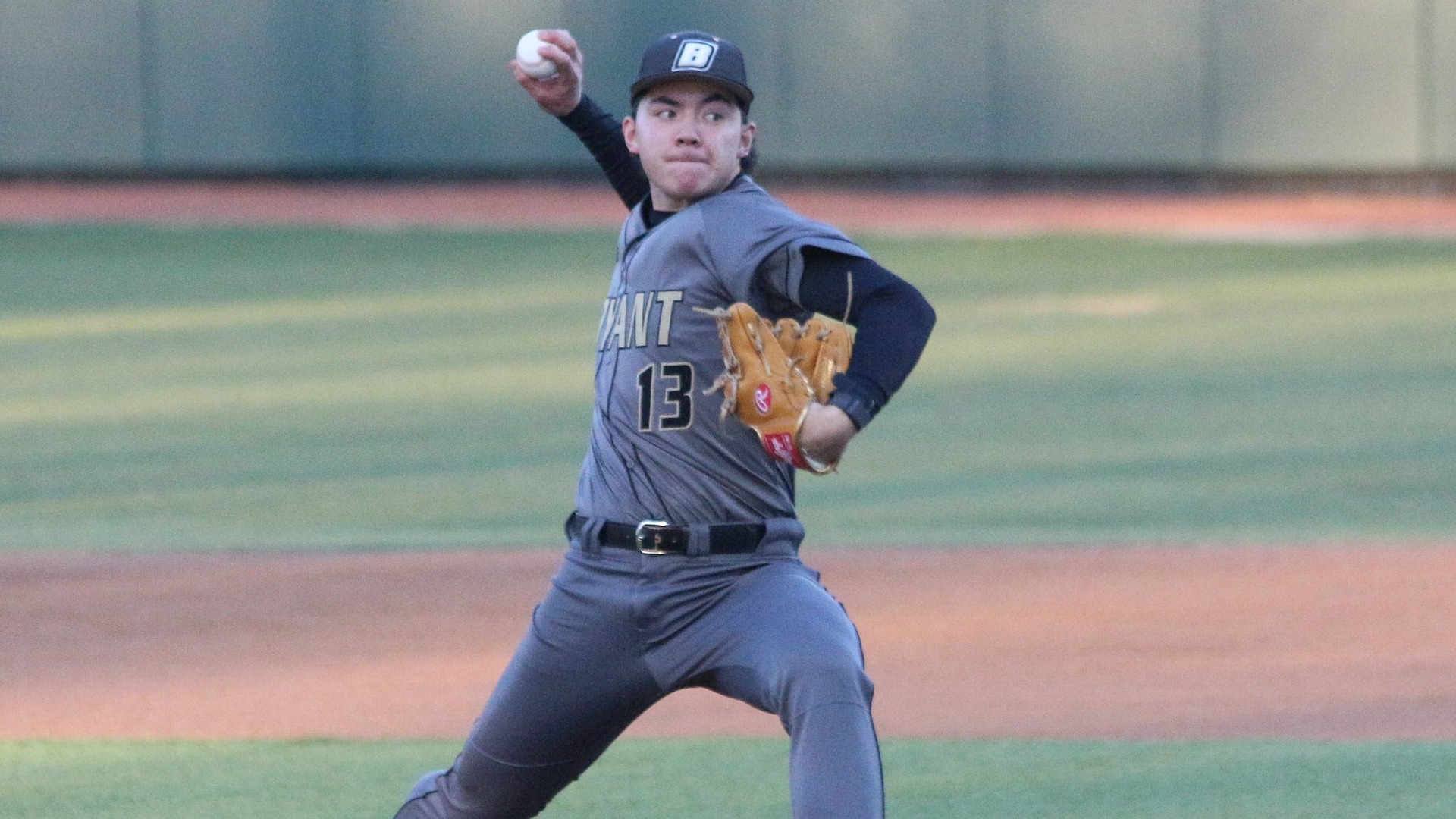 Kaden Hilburger Delivers a Pitch against Davidson
