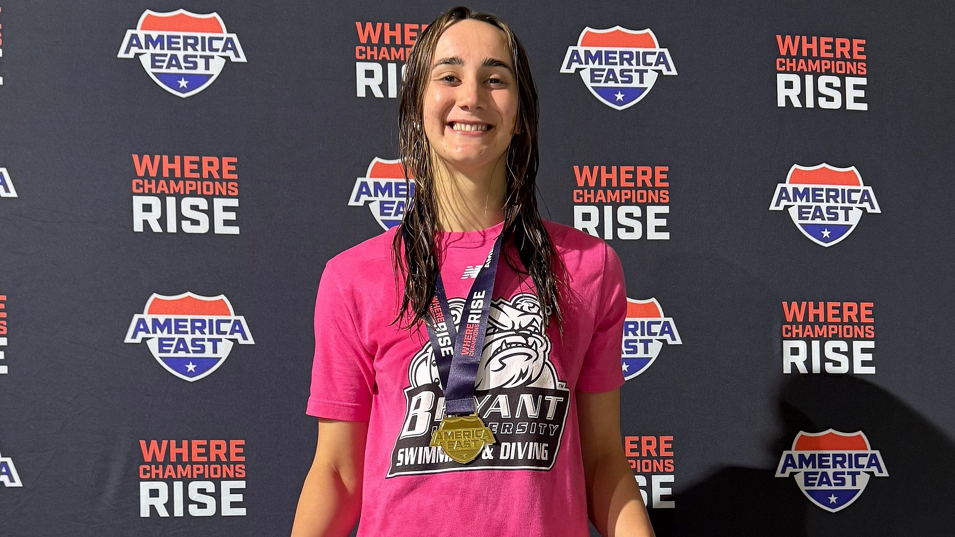 Jocie Niemczyk Poses with her gold medal