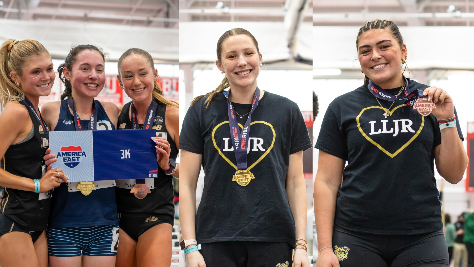 Medalists from day two in one thumbnail, from left to right there is Chloe Whiting, Jasmine Trott, Ella Goulas and Panayiota Anastos