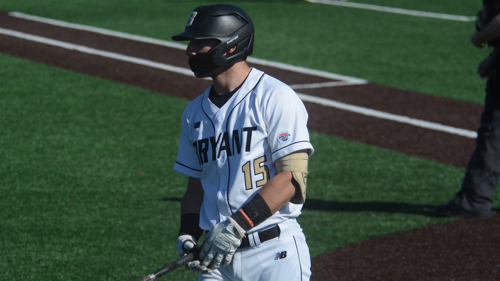 Justin Hackett Stonehill waits for signs