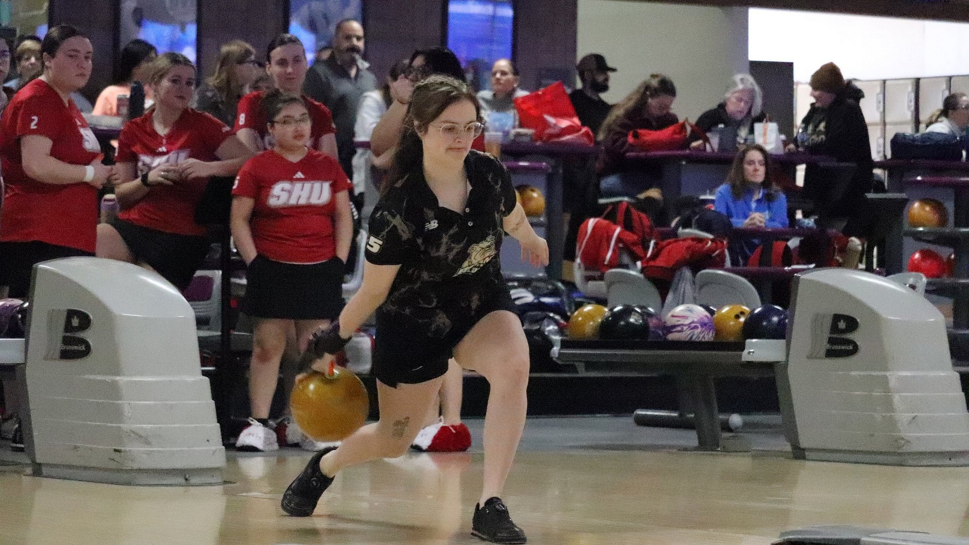 Olivia Hillman preparing to release the ball at NE Cup
