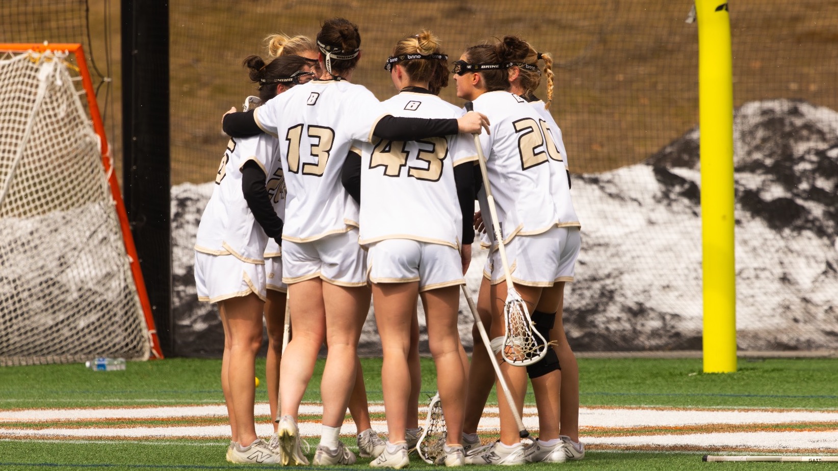 Team Celebrates a goal vs Vermont 