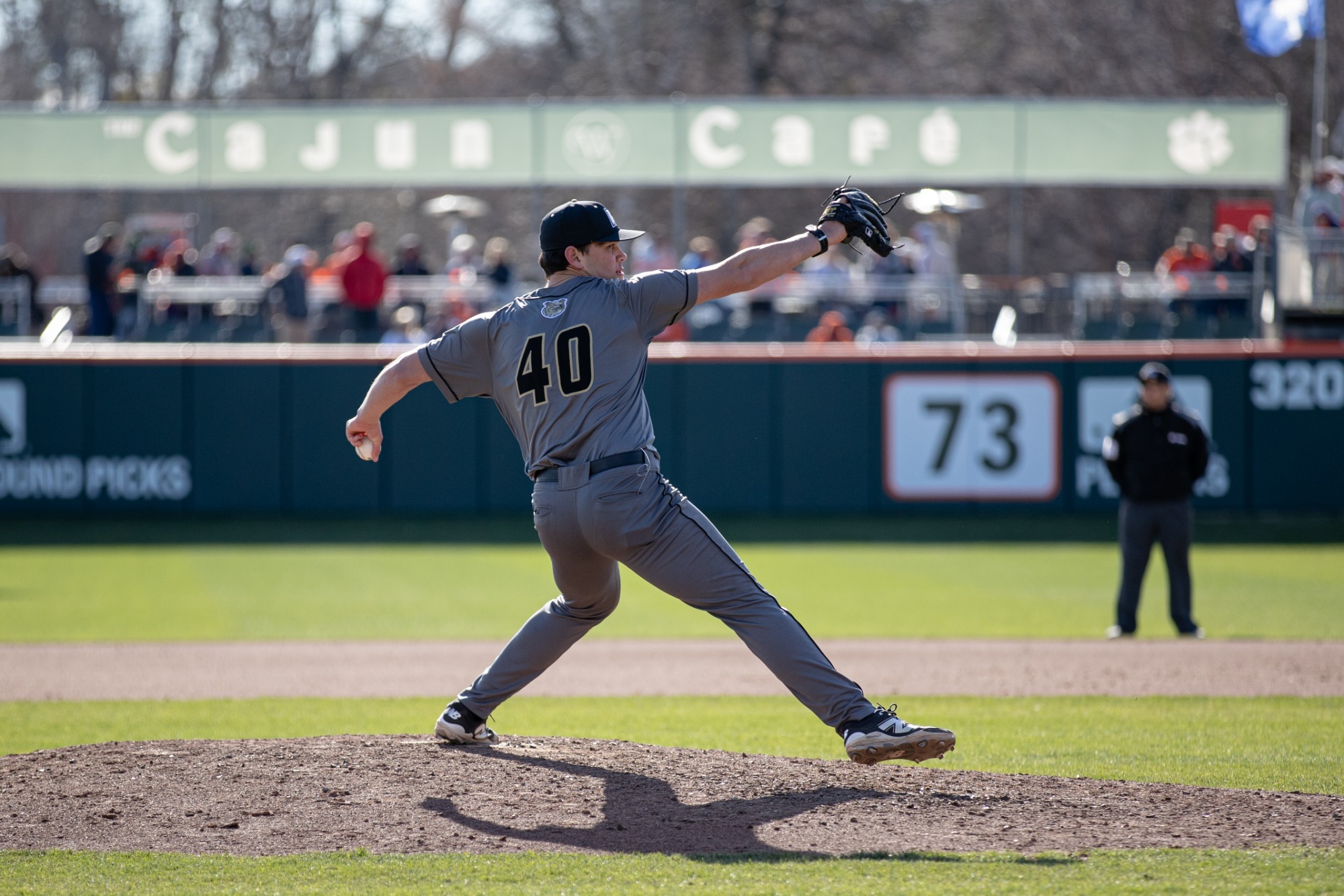 Cole Schiff Delivers a Pitch at Clemson