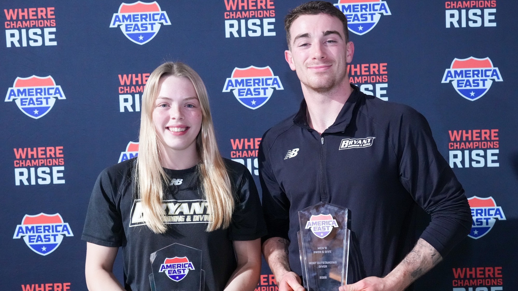 Chris Buonocore and Megan Beasley Posed Together at AE Championships