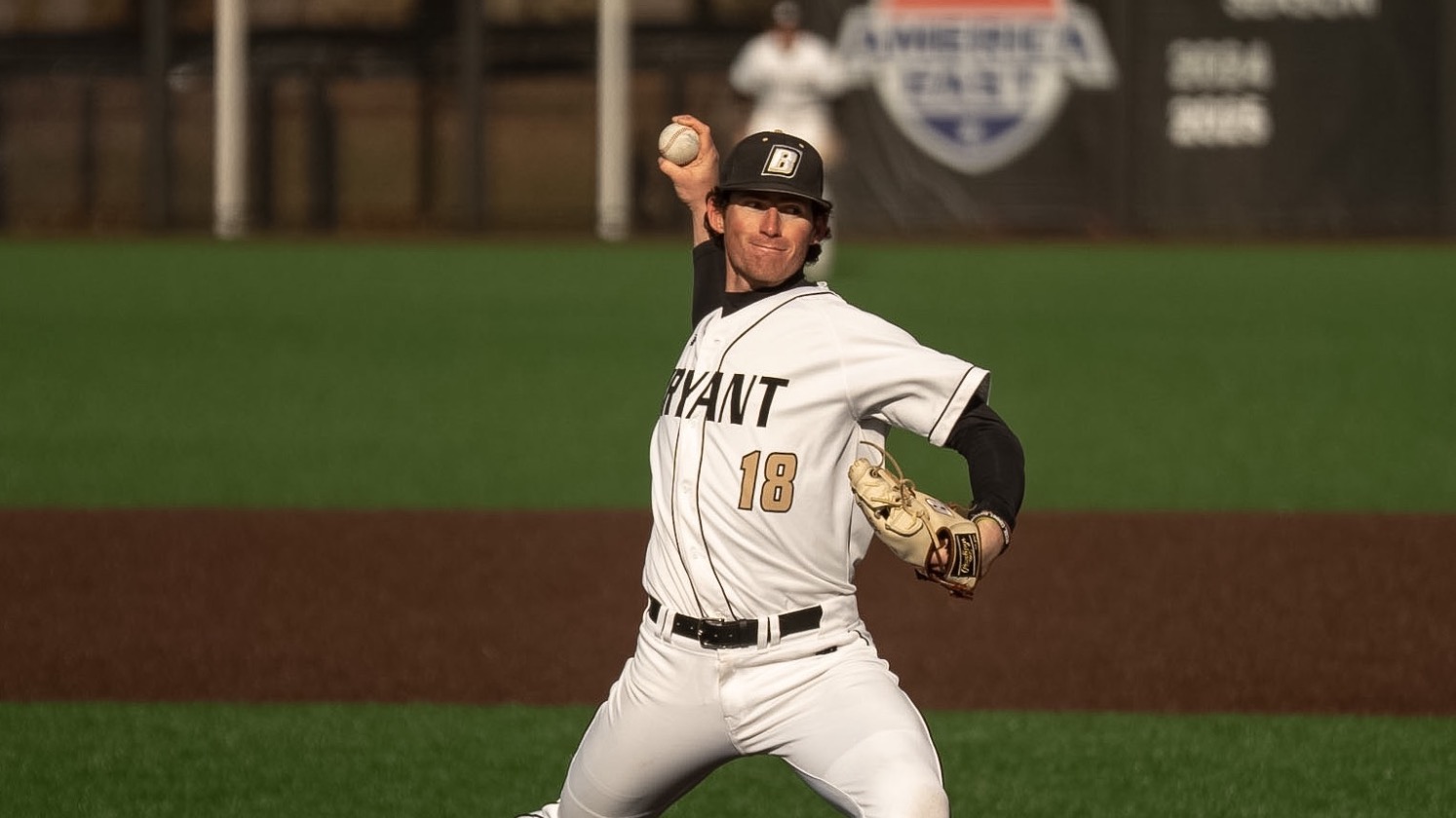 Greg Gorman delivers a pitch vs UConn