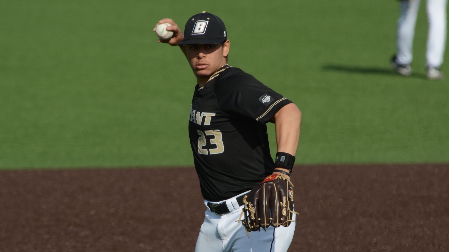 Ellis Garcia attempts a throw against Brown