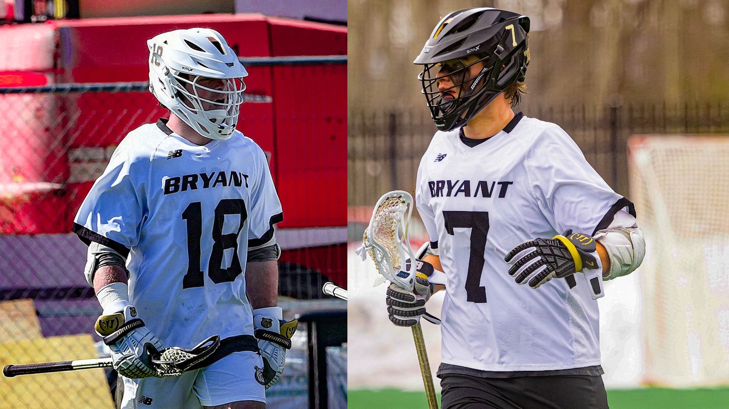 separate pictures of Owen West and JJ Murphy looking onward