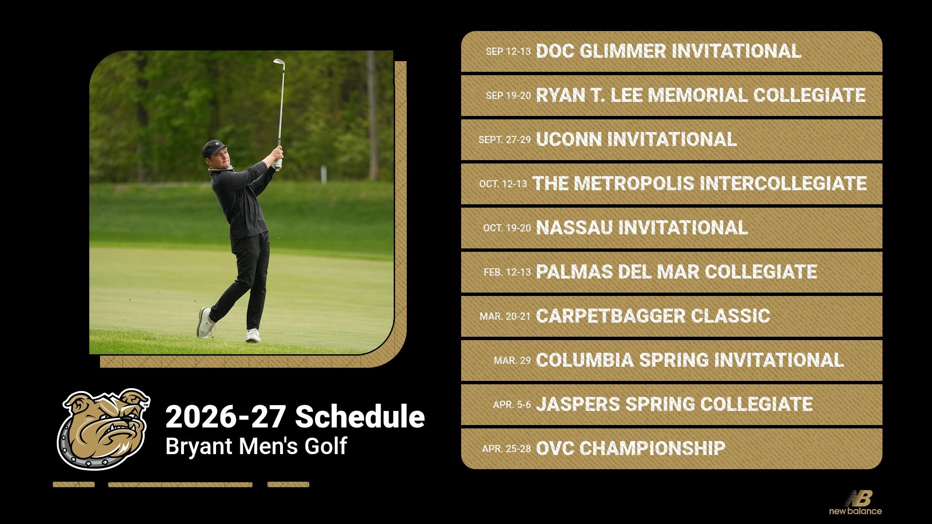 MGOLF 2026-27 SCHEDULE GRAPHIC