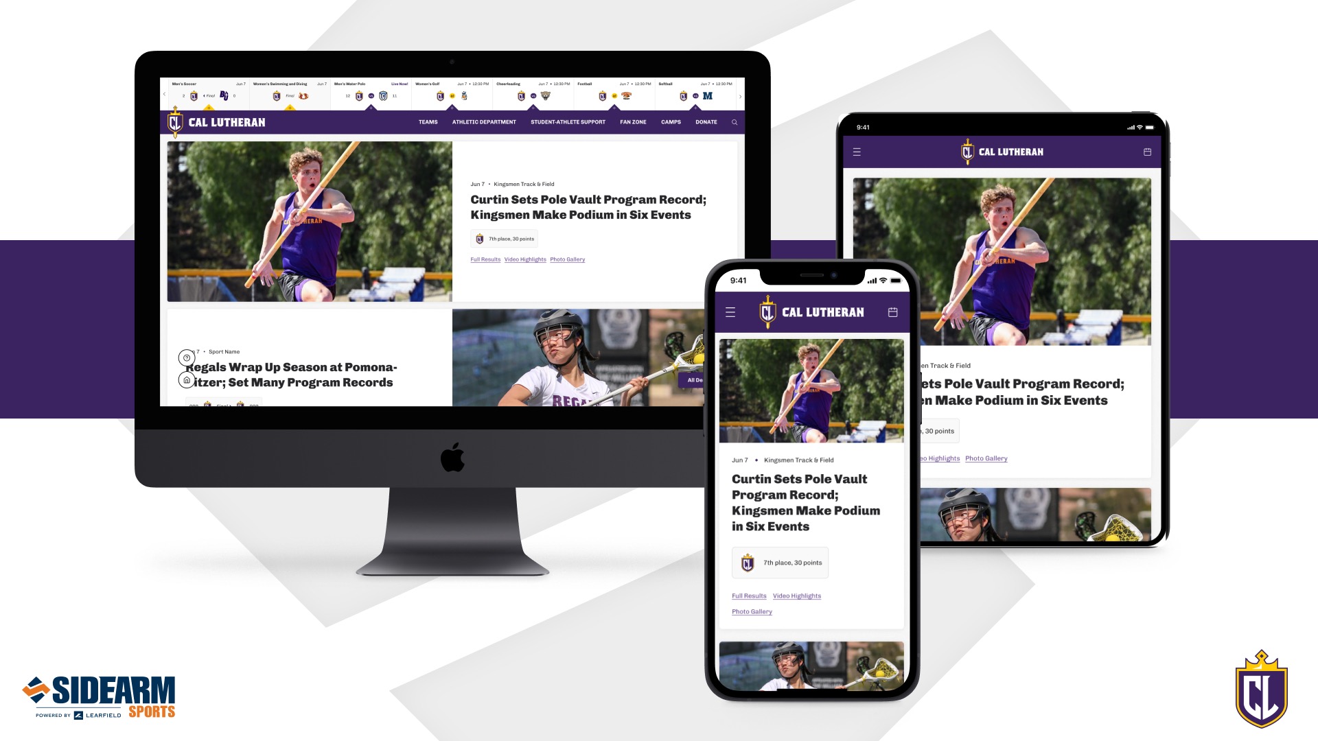 Cal Lutheran Partner with Sidearm Sports for New site California