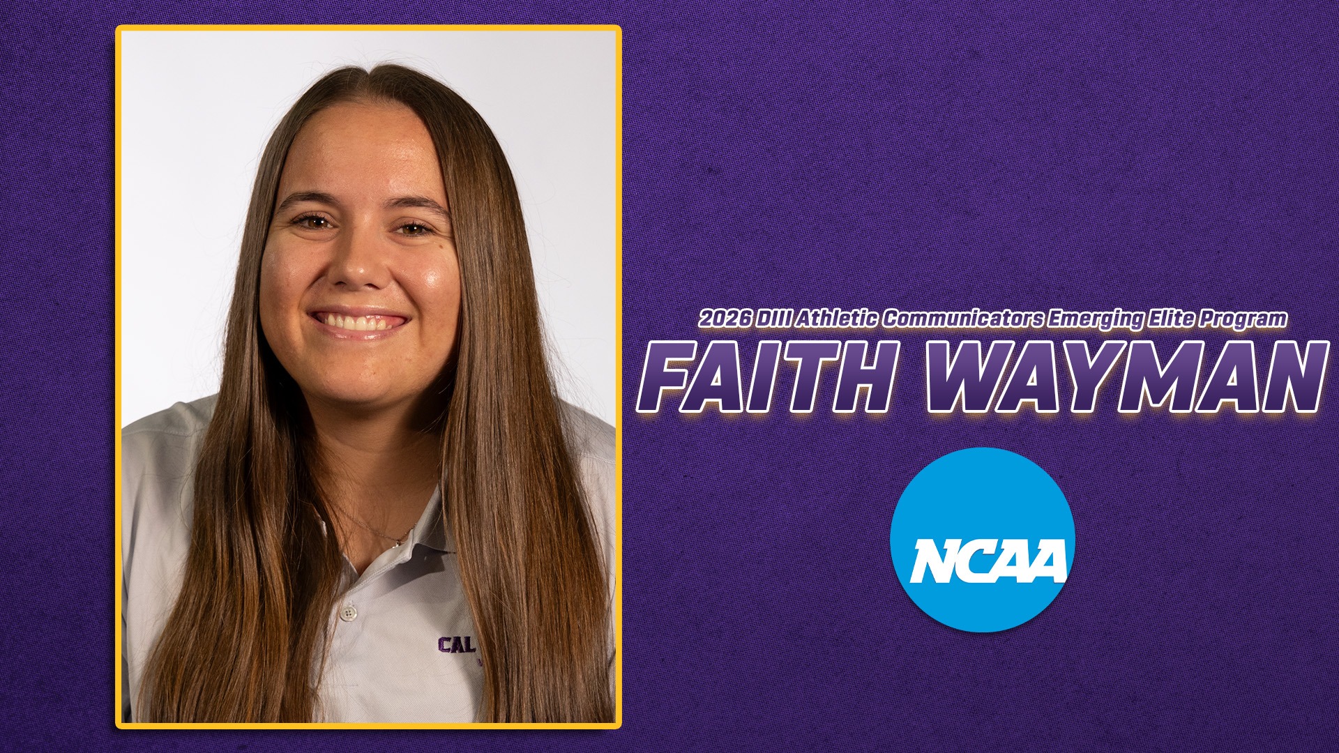 Wayman Selected for DIII Athletic Communicators Emerging Elite Program
