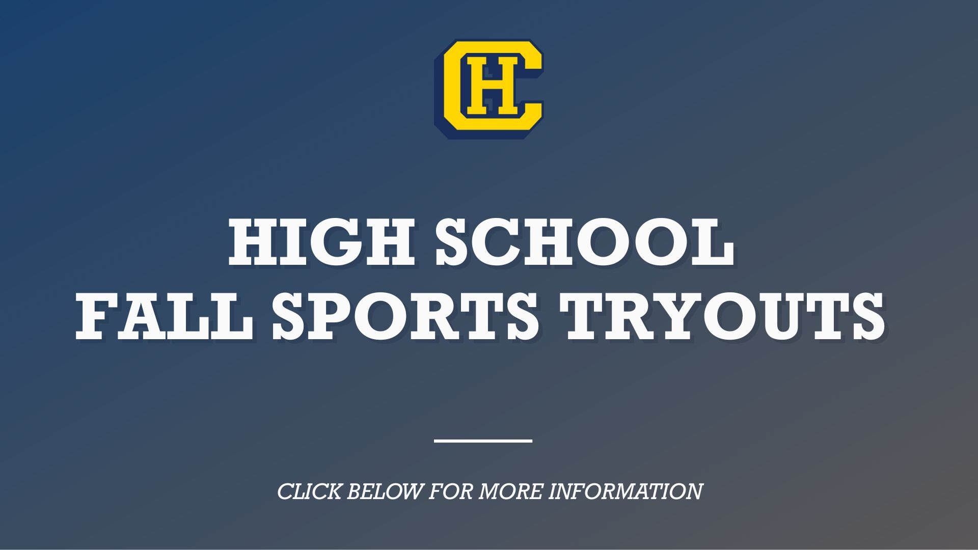HS Fall Sports Tryouts