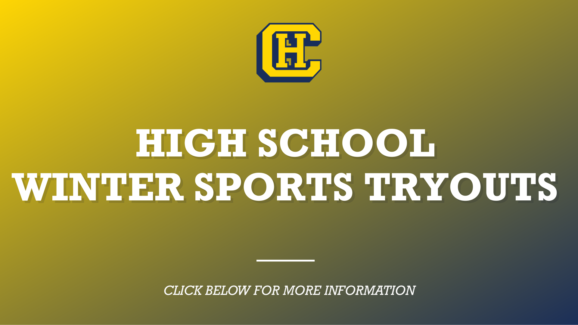 HS Winter Sports Tryouts
