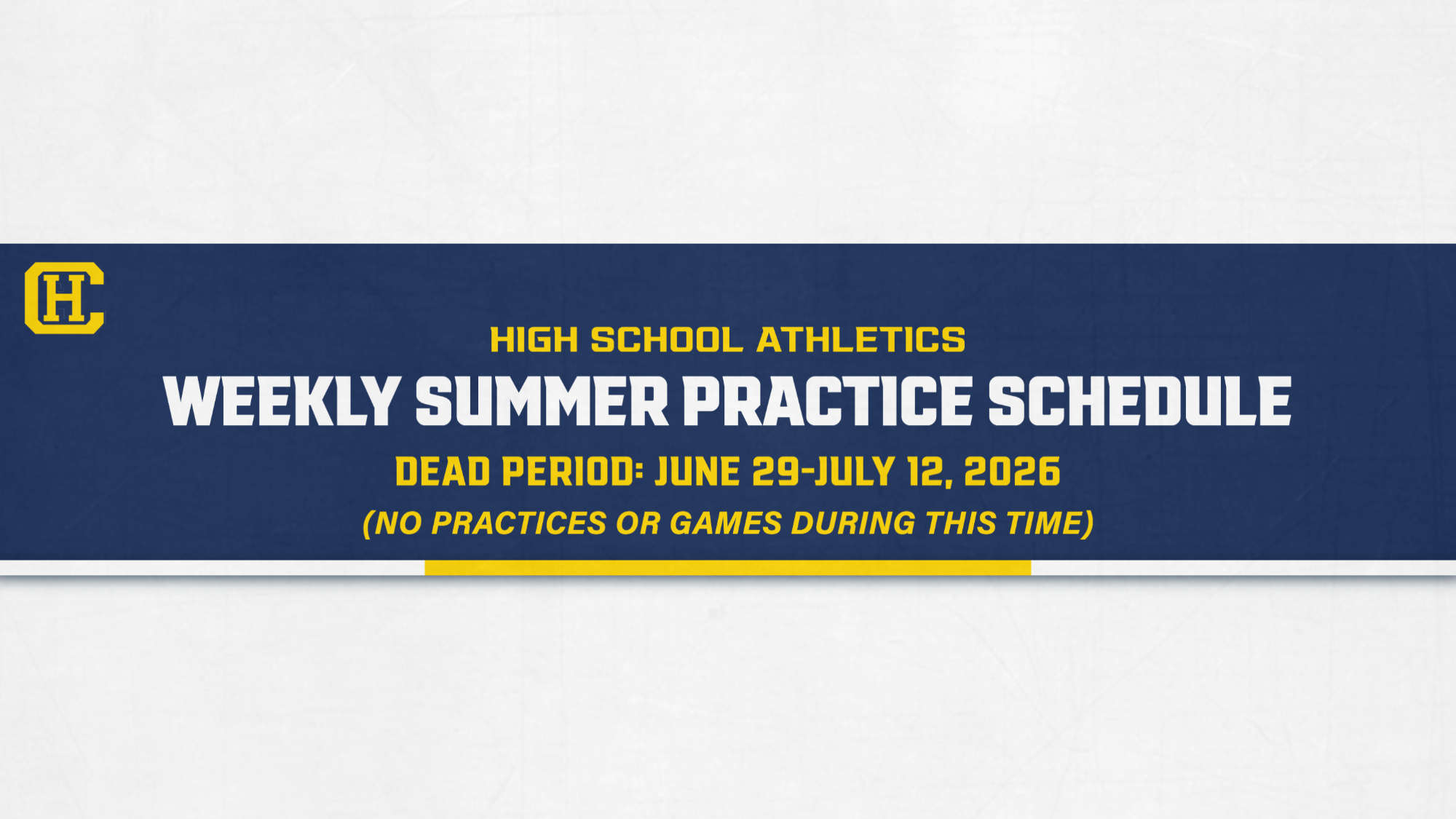 Dead Period Banner
