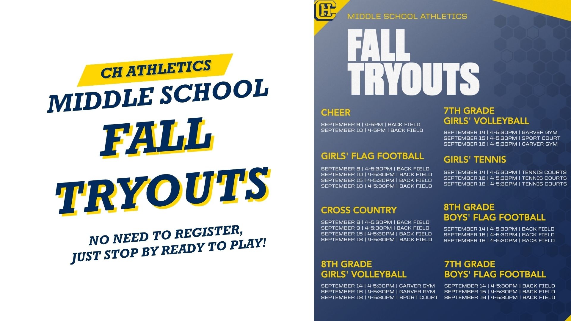 MS Tryouts Final Banner